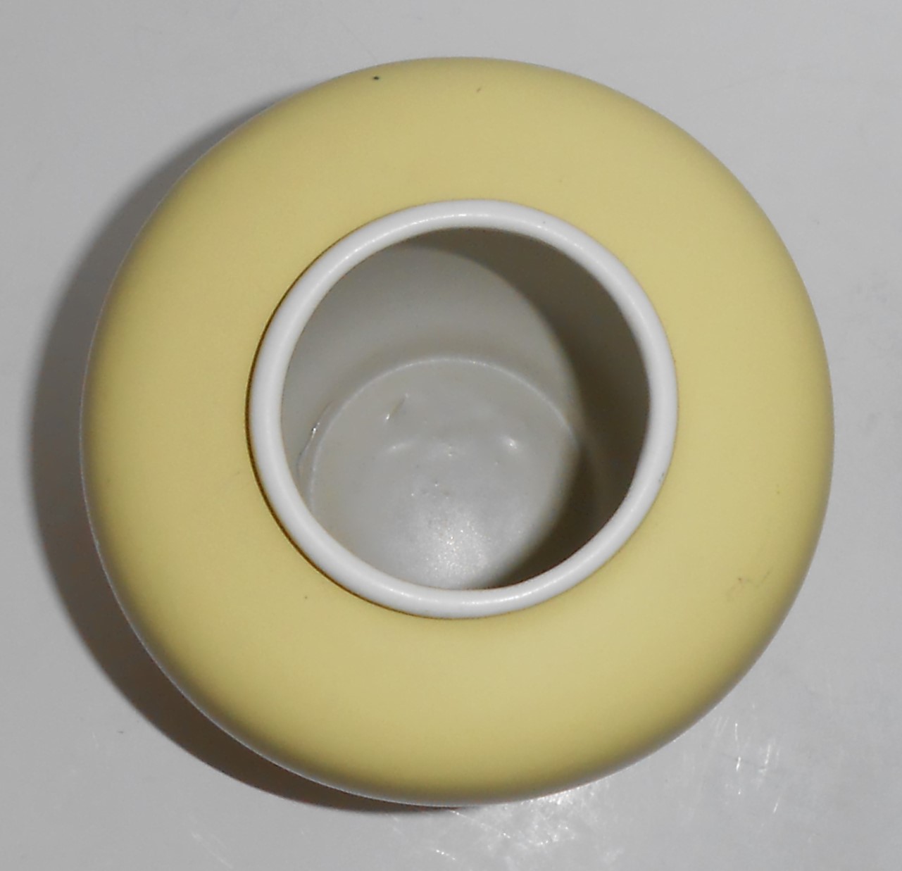 Coors Art Pottery Matte Yellow / Matte White Minturn Va