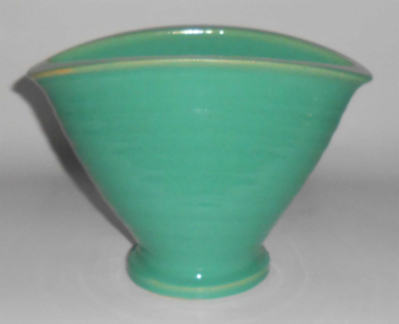 Bauer Pottery Matt Carlton Rare Shape Jade Vase