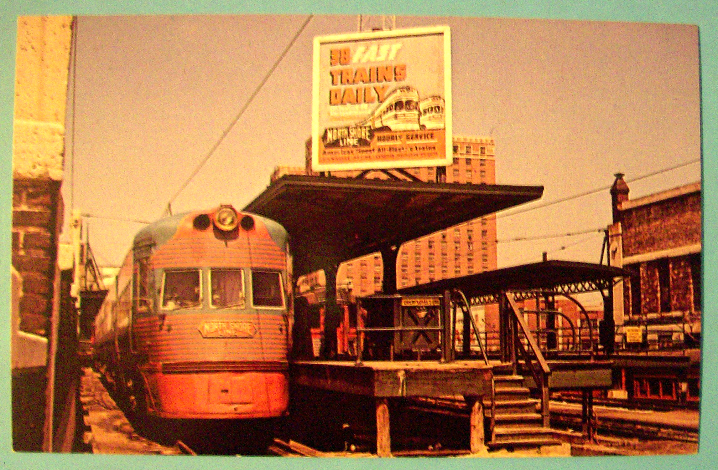 Electroliner Train Car Postcard