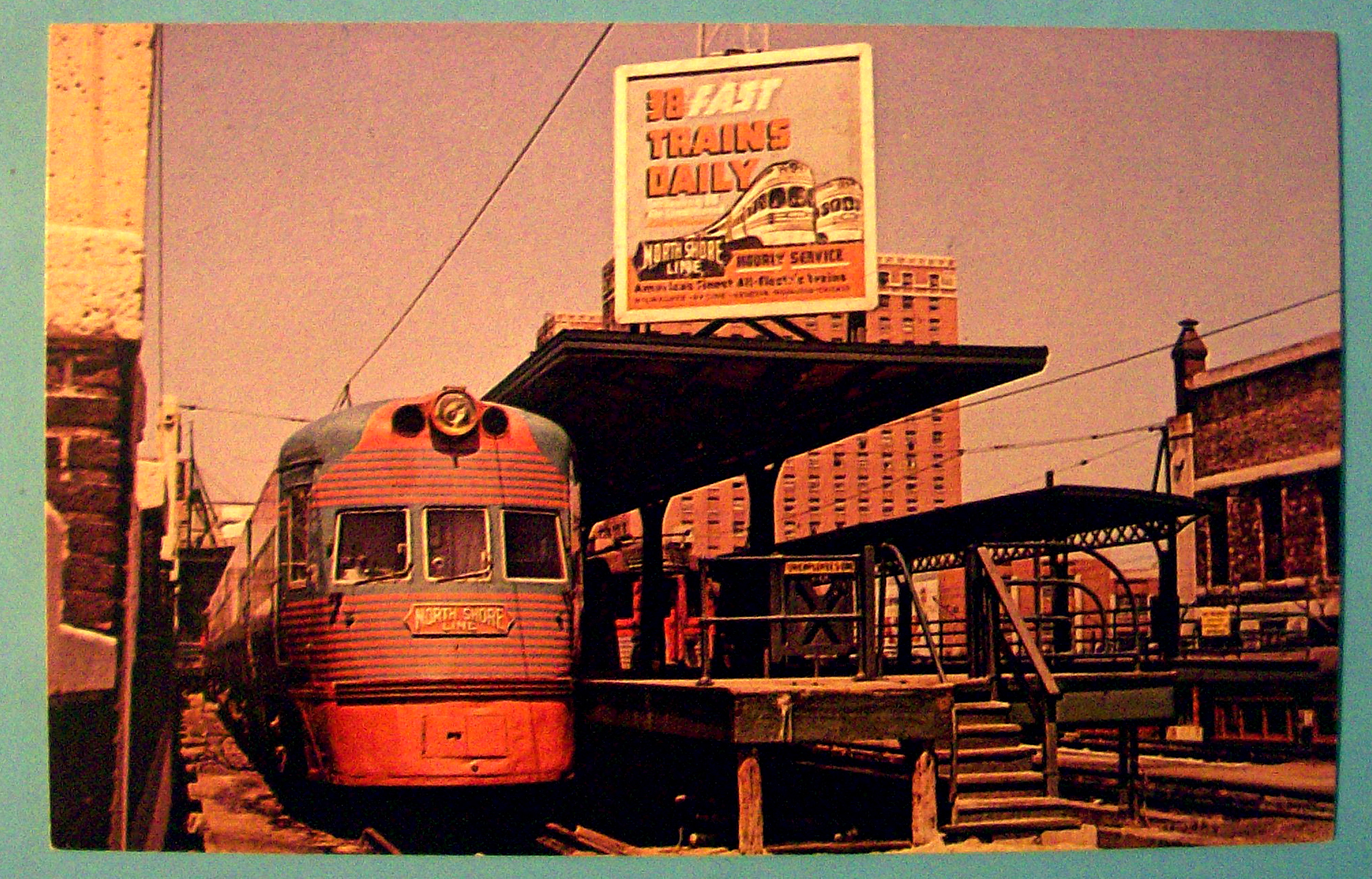 Electroliner Train Car Postcard