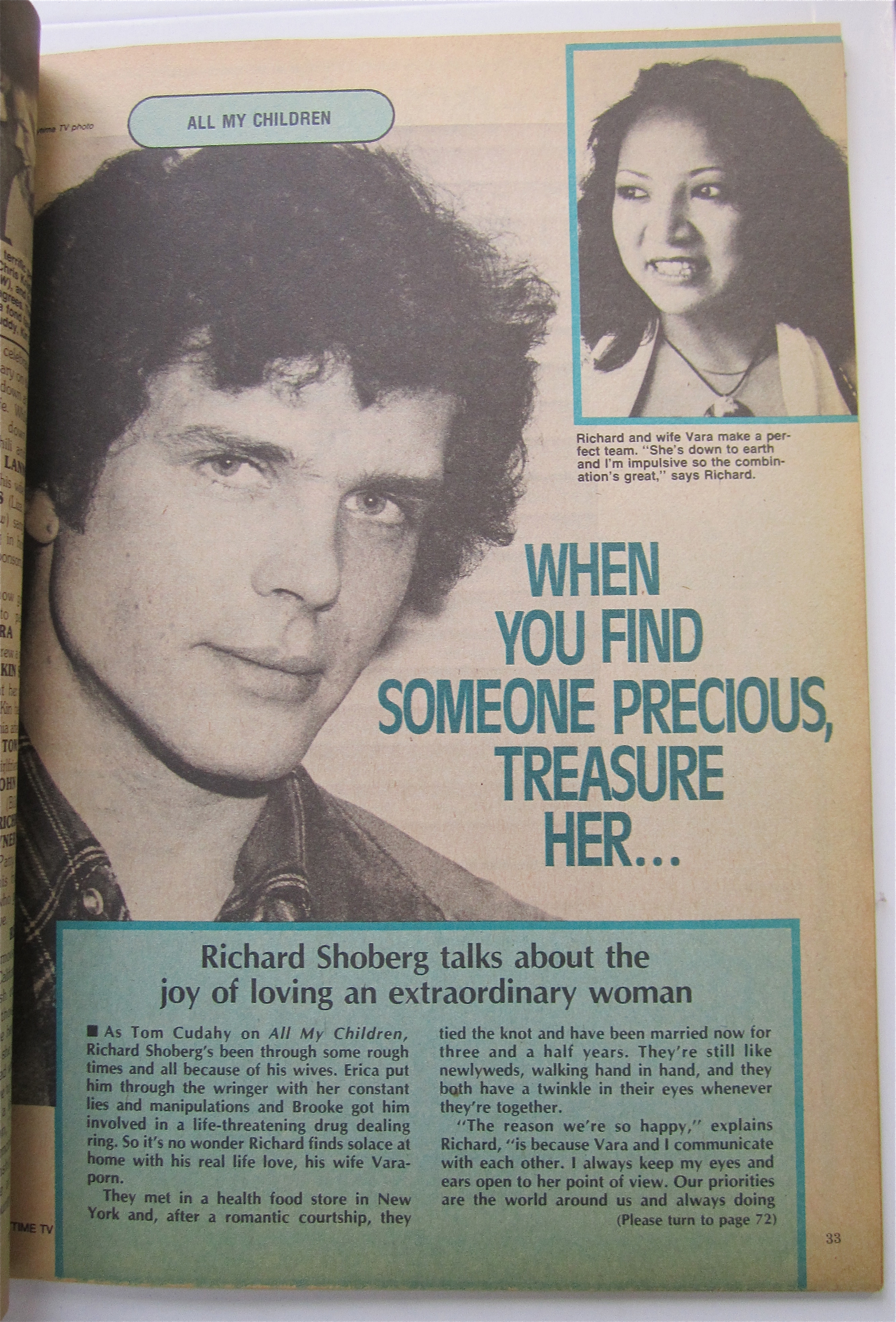 Daytime TV Magazine 1981 Melody Thomas