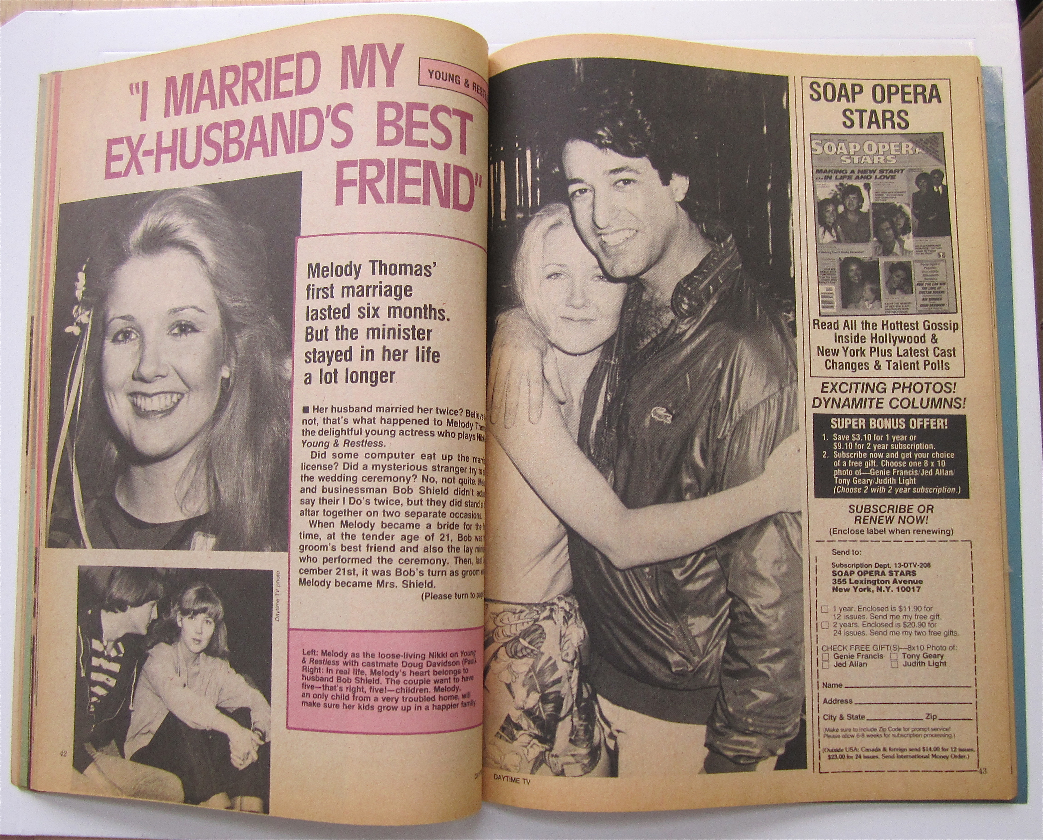 Daytime TV Magazine 1981 Melody Thomas
