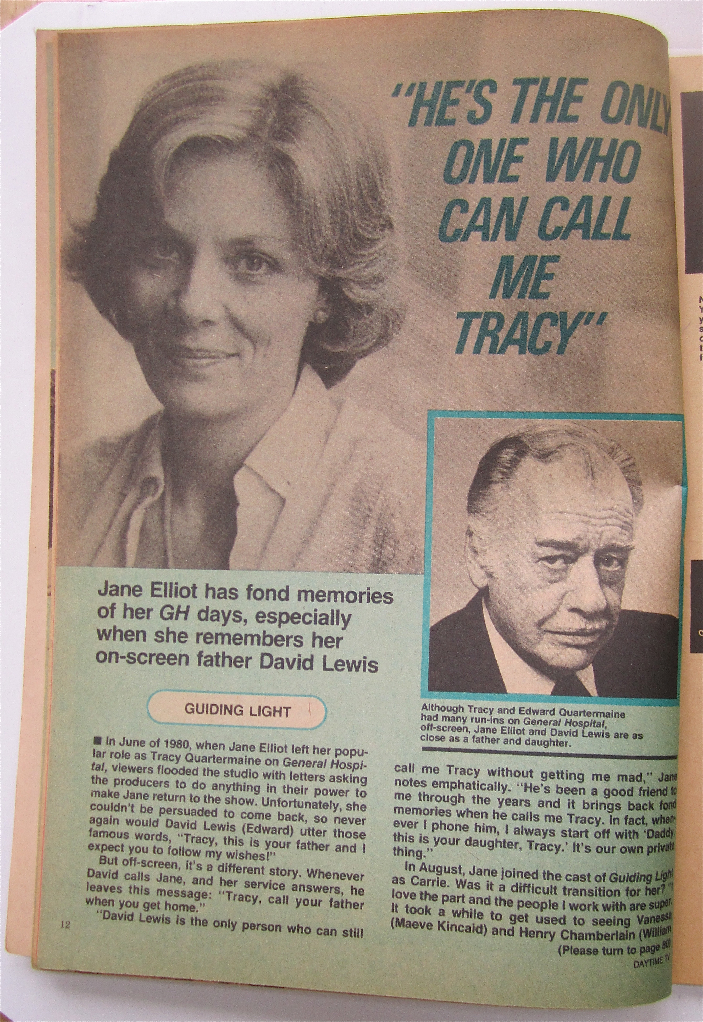 Daytime TV Magazine 1981 Melody Thomas