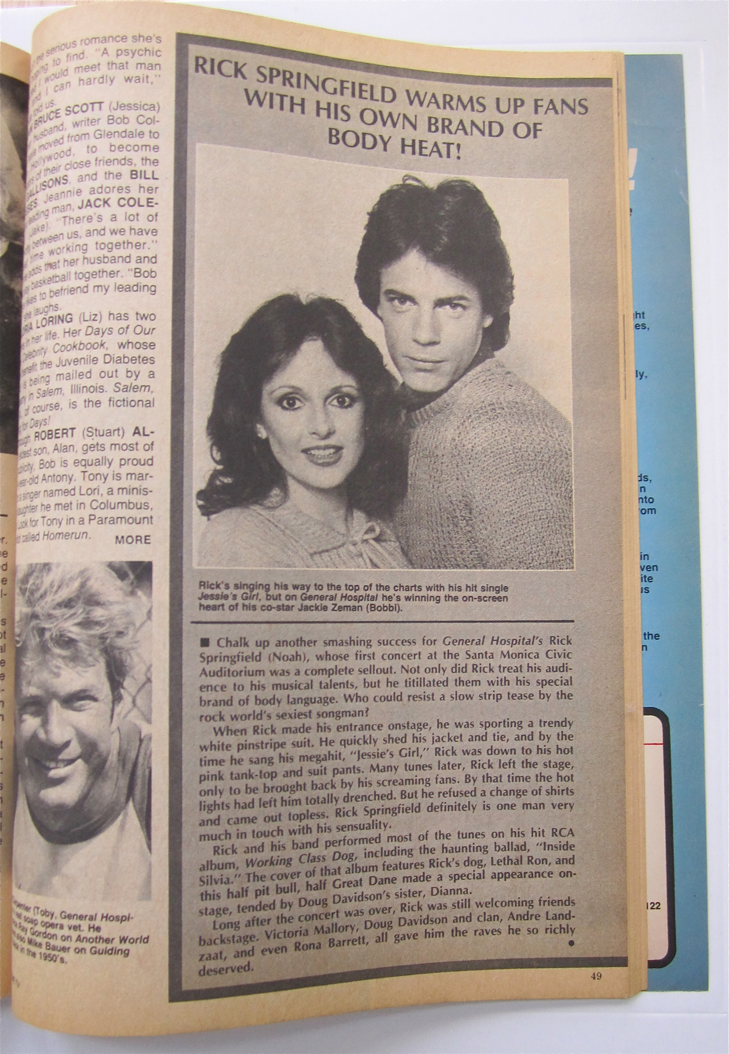 Daytime TV Magazine 1981 Melody Thomas