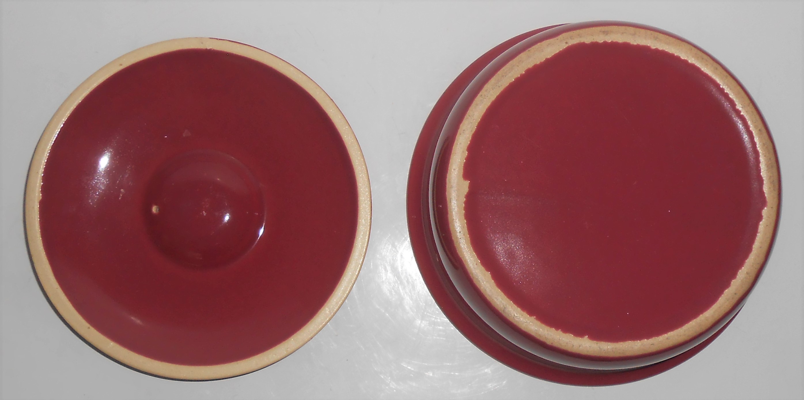 Coors Pottery Rosebud Red 2 Pt Straight Casserole Rober