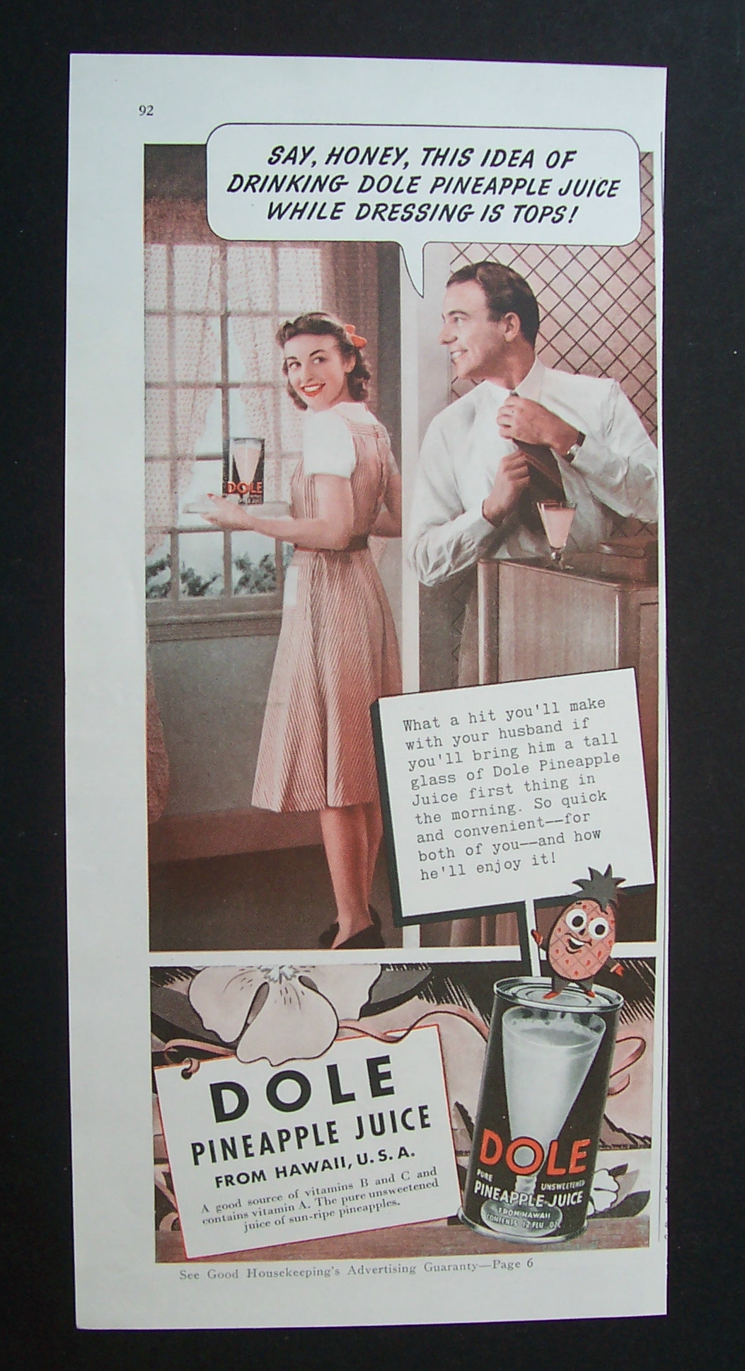 1941  Dole  Pineapple  Juice