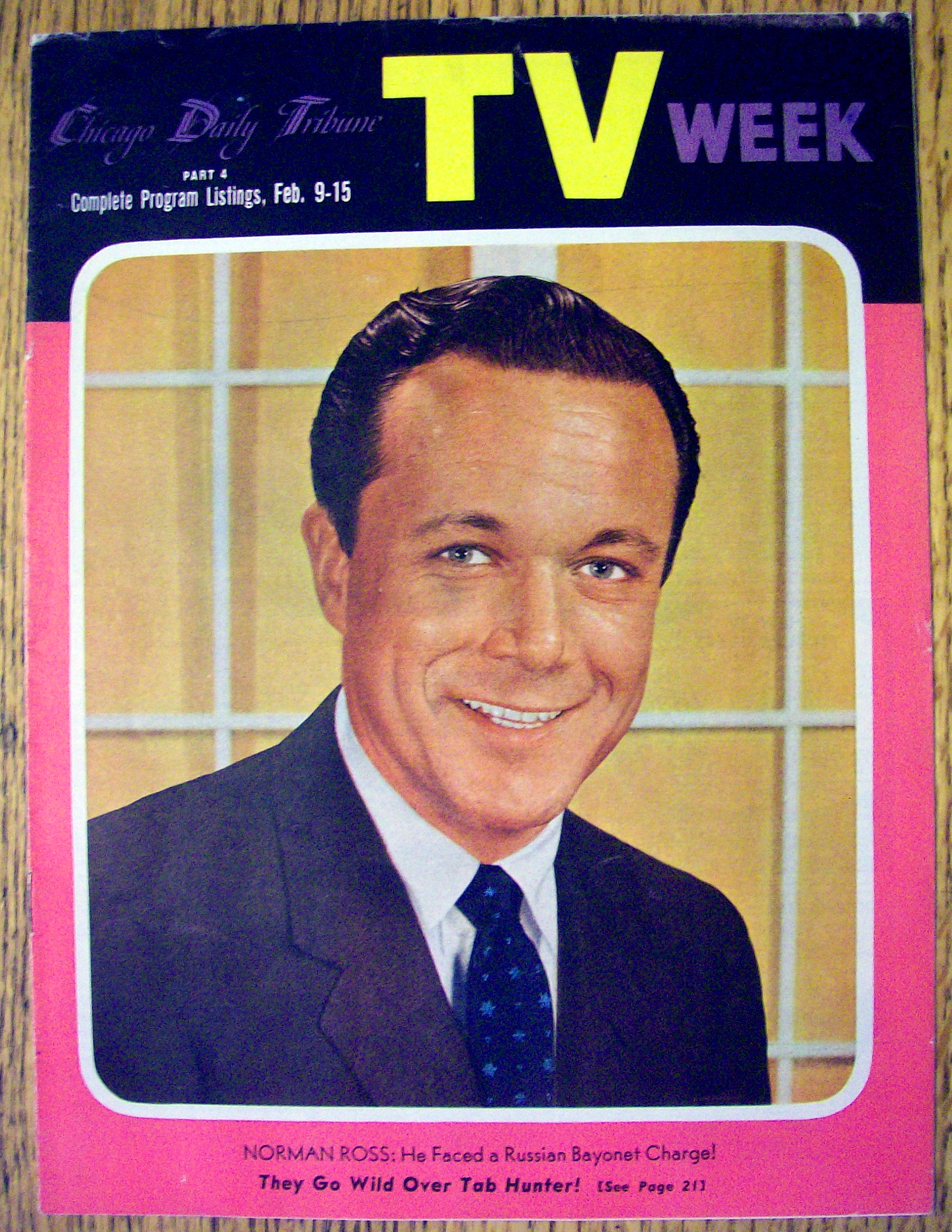 Chicago TV Week February 9-15 1957 Norman Ross