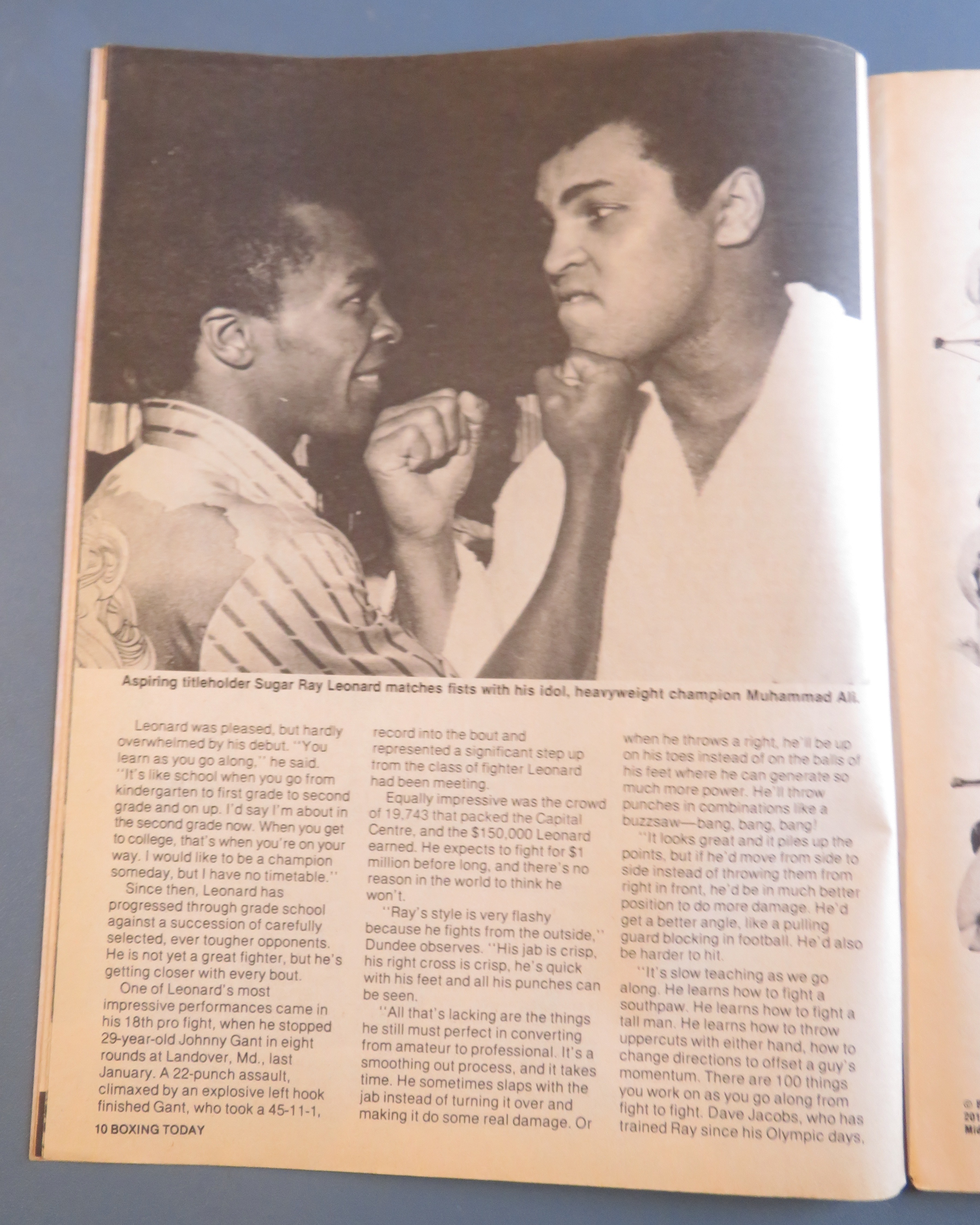 Boxing Today Magazine June 1979 Sugar Ray Leonard