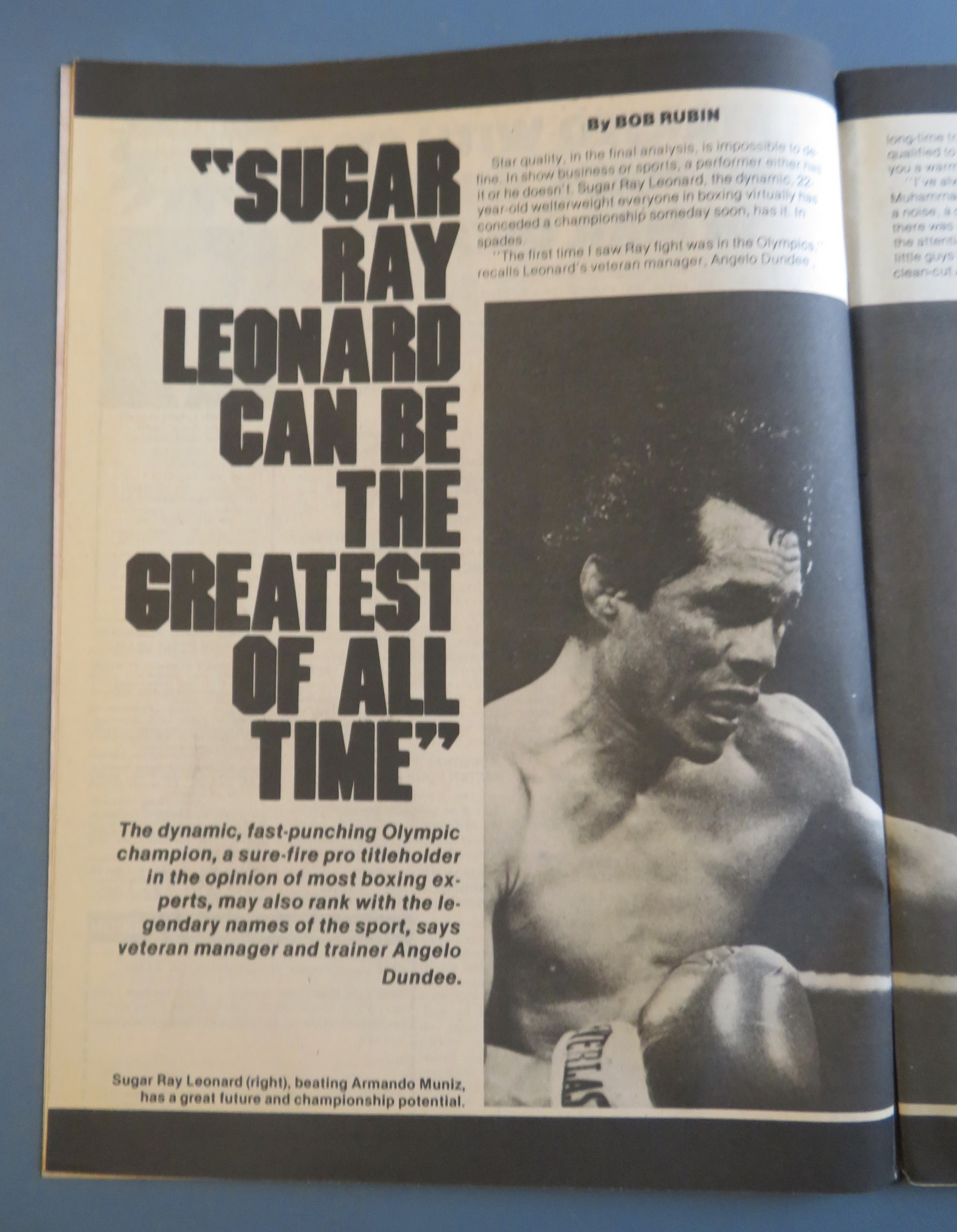 Boxing Today Magazine June 1979 Sugar Ray Leonard