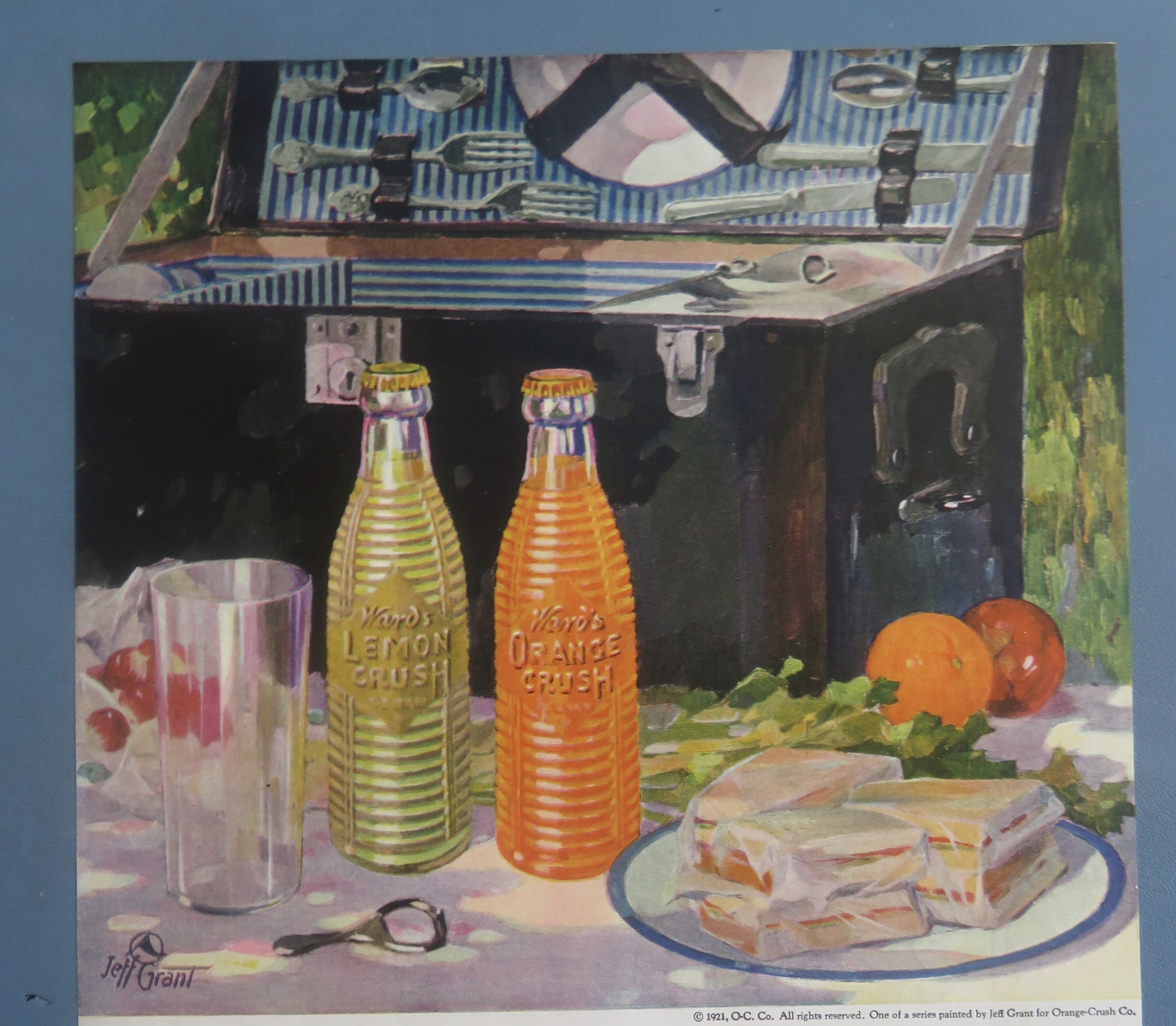 1921 Orange & Lemon Crush with Soda & Sandwiches