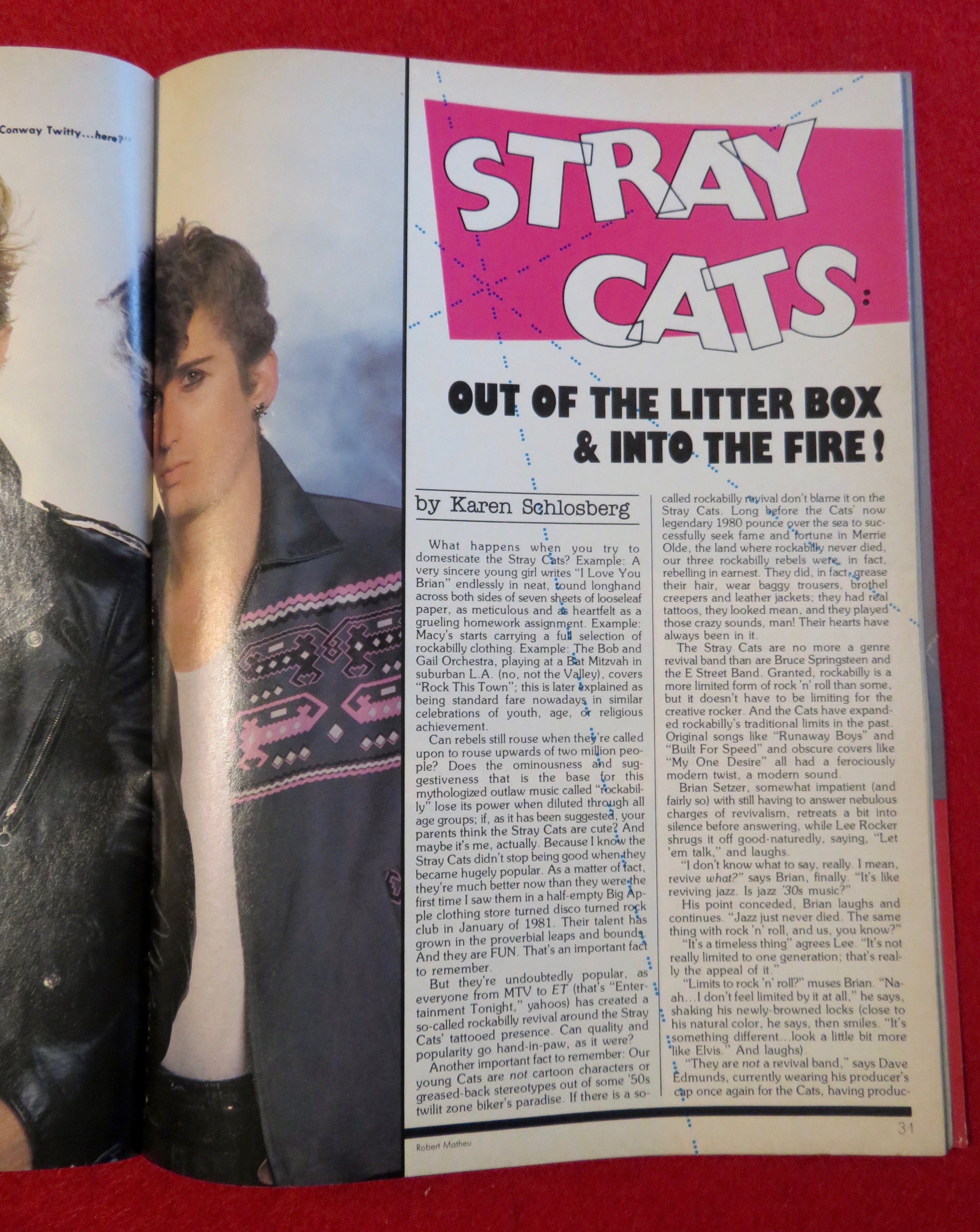 Creem Magazine December 1983 Stray Cats/Loverboy