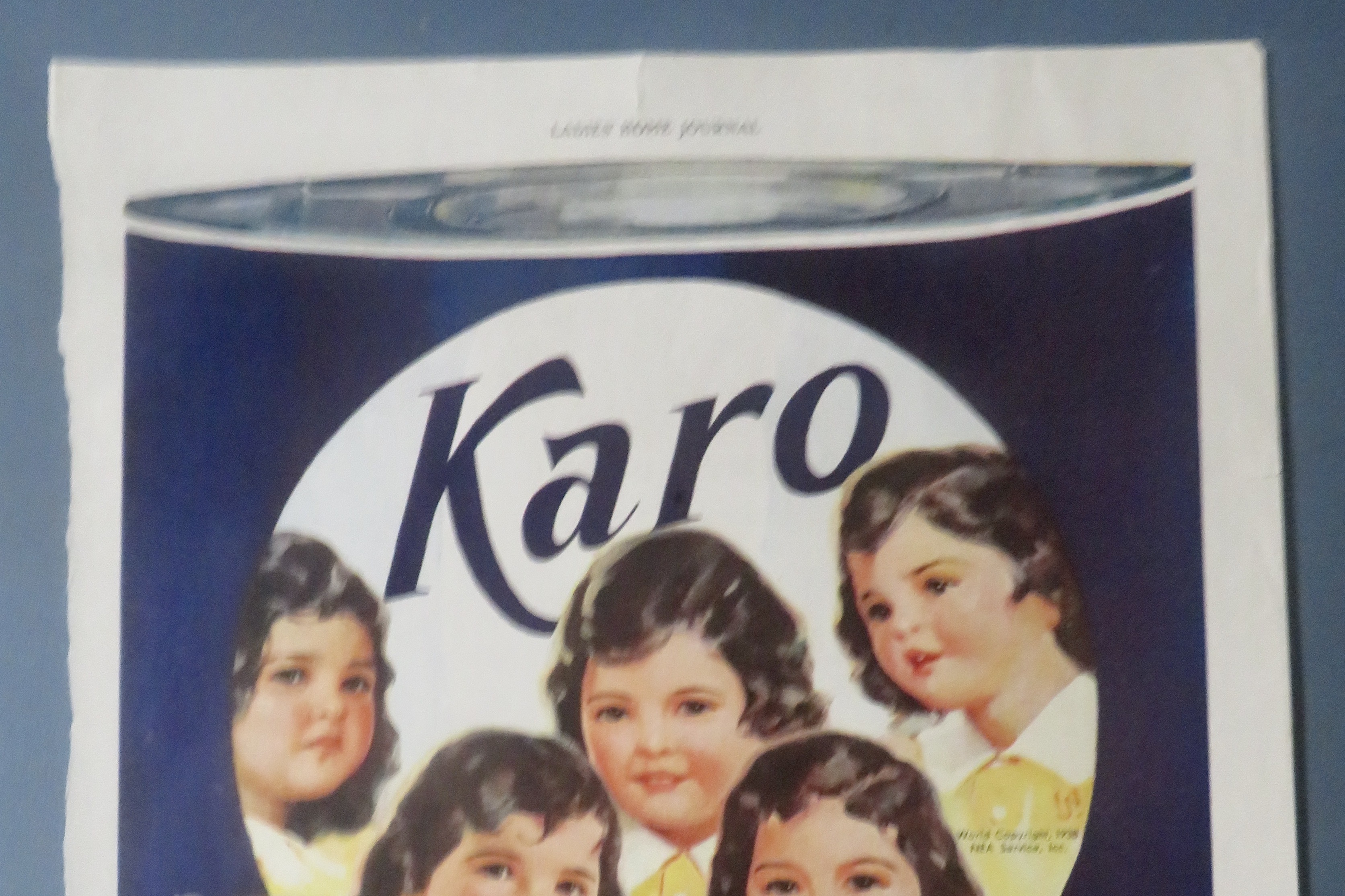 1939 Karo Syrup with The Dionne Quintuplets
