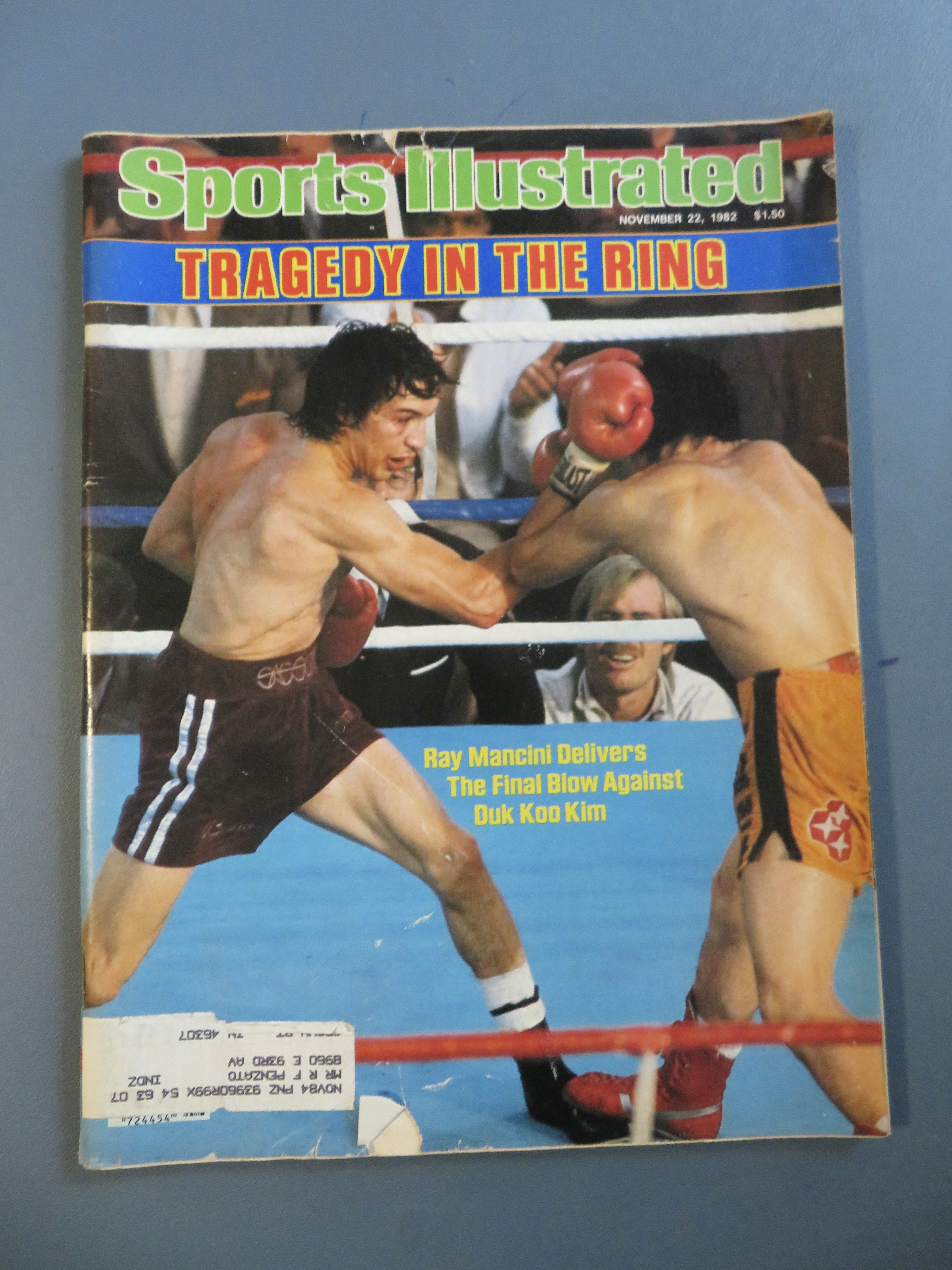 Sports Illustrated November 22, 1982 Ray Mancini