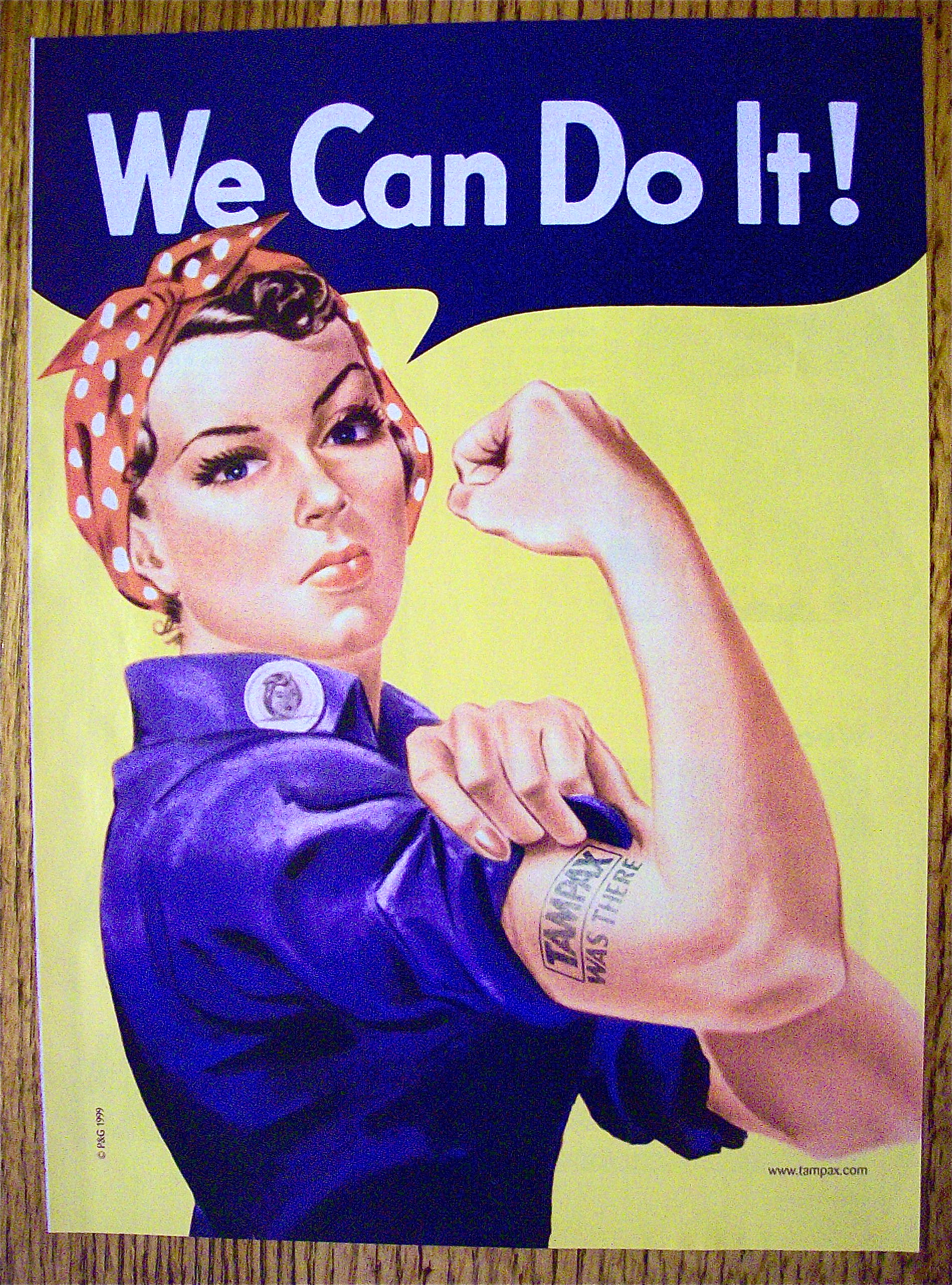 1999 Tampax with Rosie The Riveter
