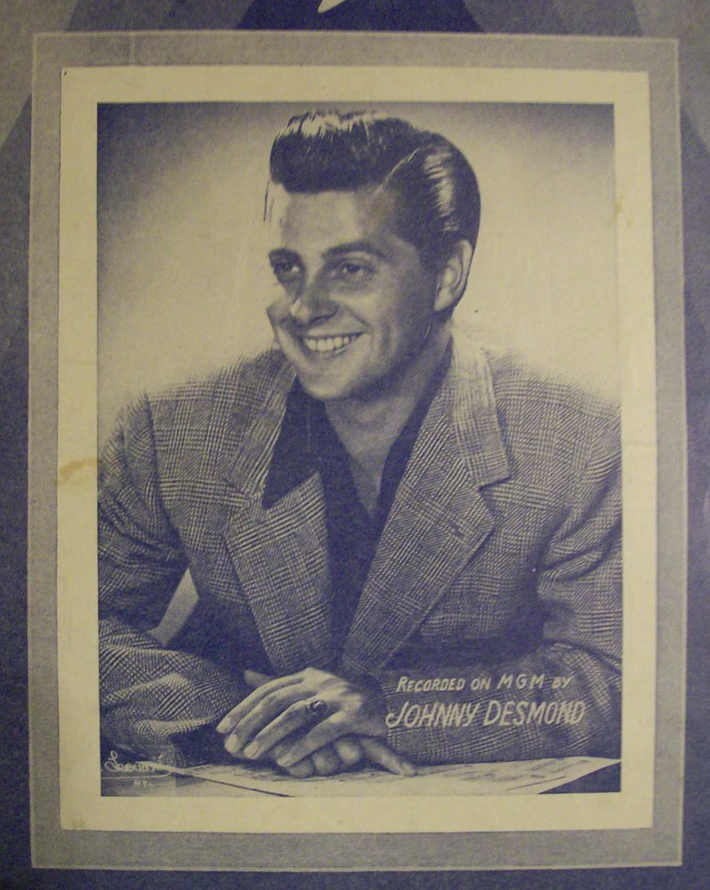 Sheet Music For 1951 Too Young (Johnny Desmond)
