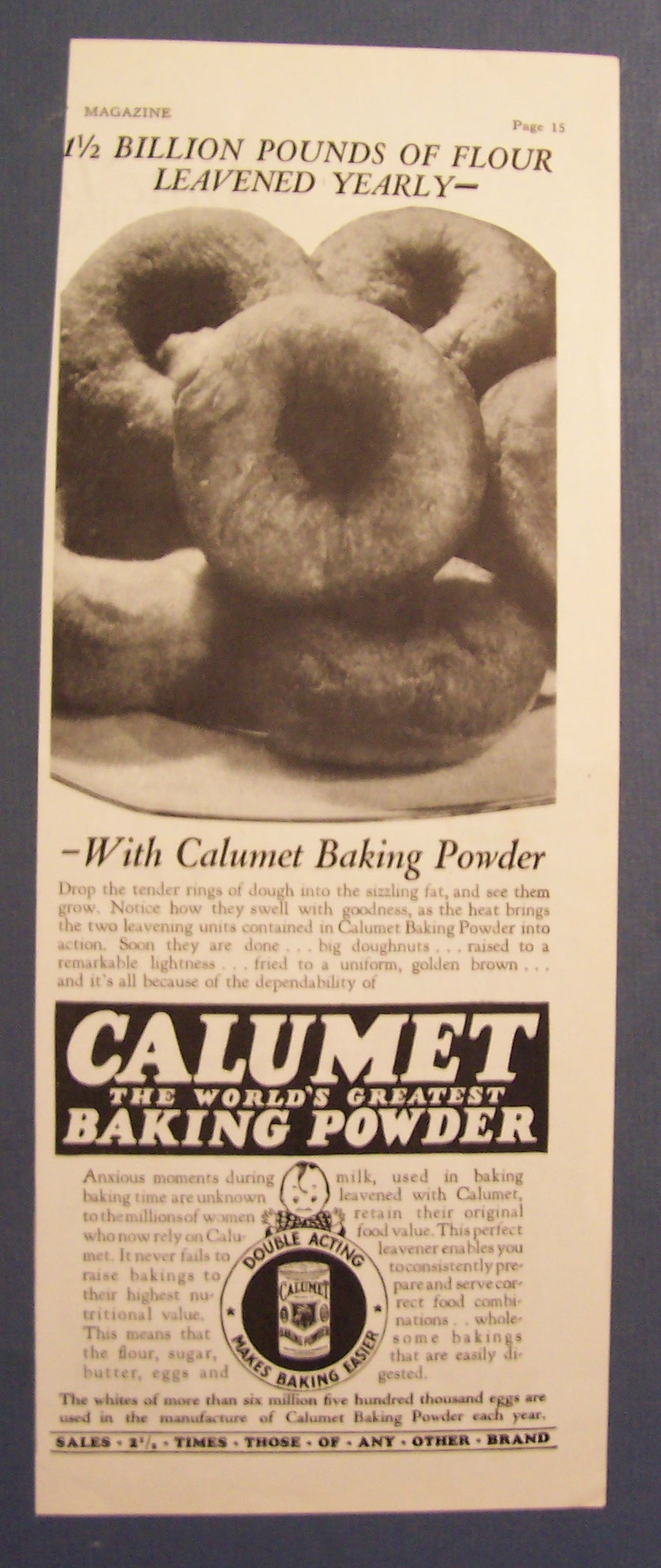1928 Calumet Baking Powder