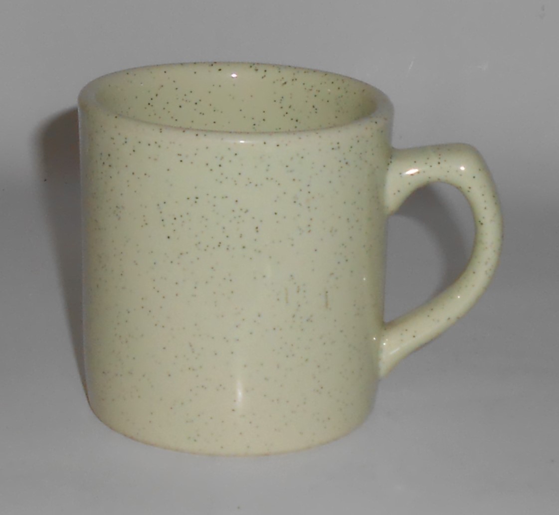 Bauer Pottery Brusche Green Speckle Baby Mug