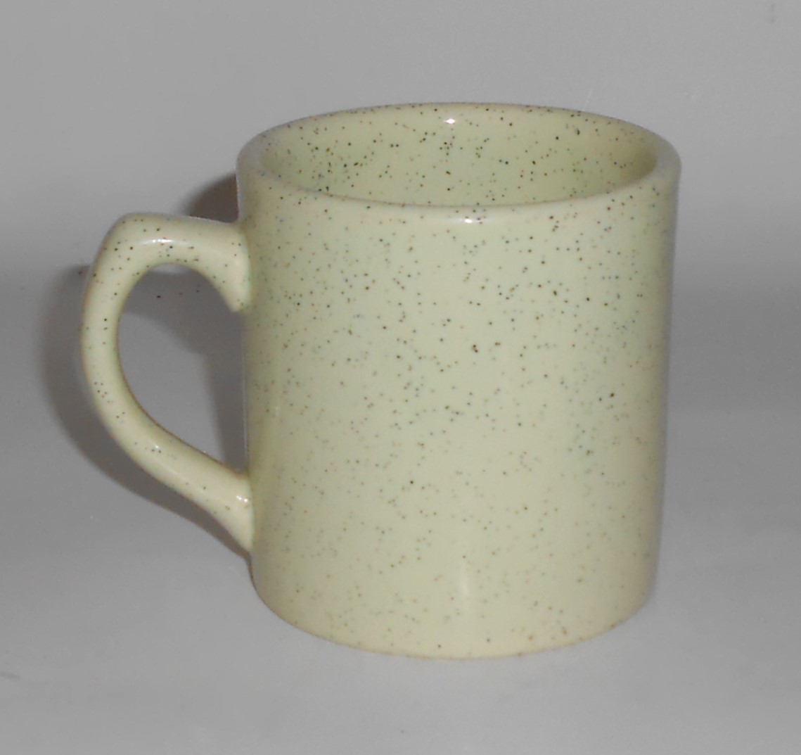 Bauer Pottery Brusche Green Speckle Baby Mug