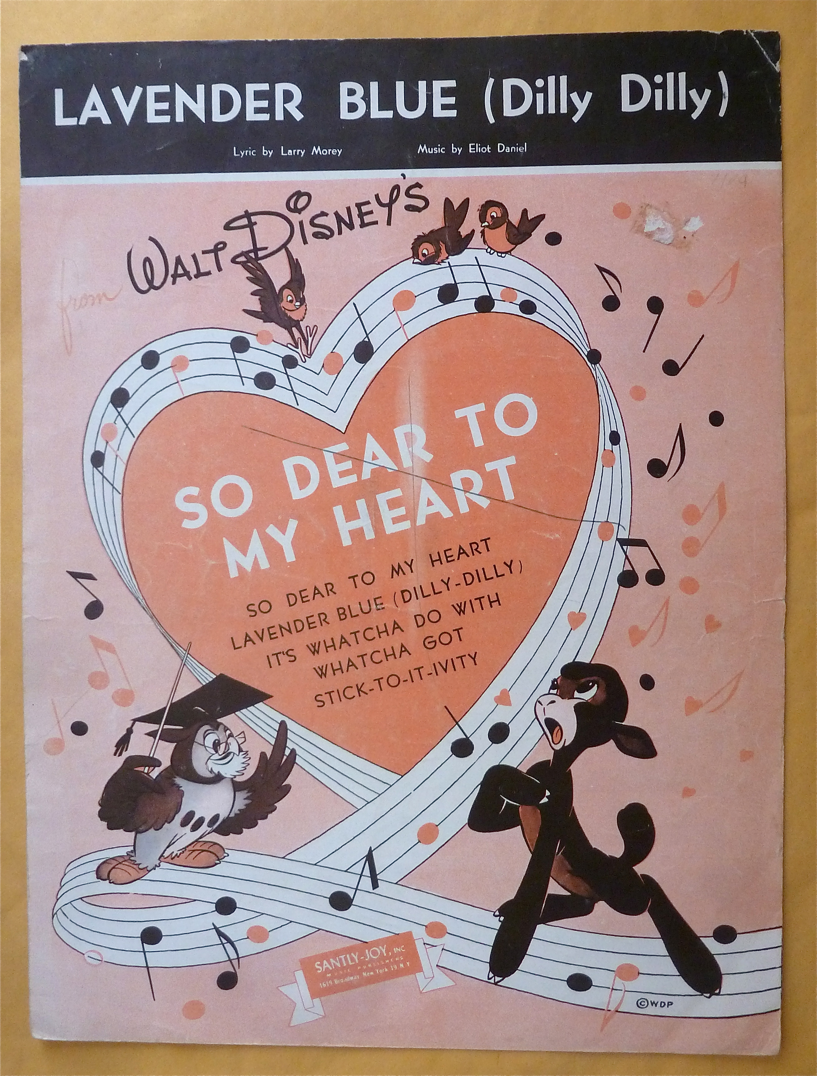 Sheet Music For 1948 Lavender Blue (Dilly Dilly)