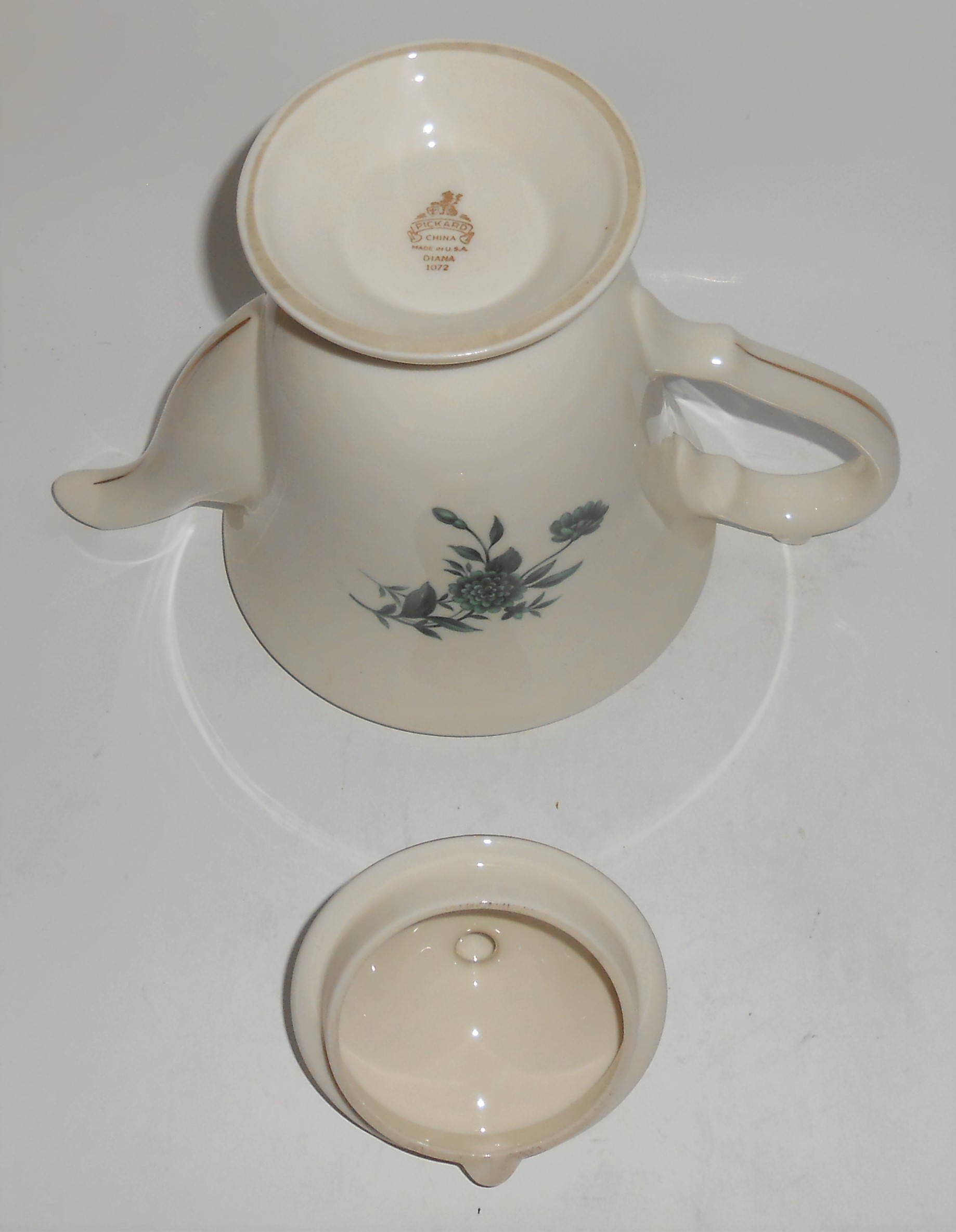 Pickard Porcelain China Gold Band Diana Coffeepot