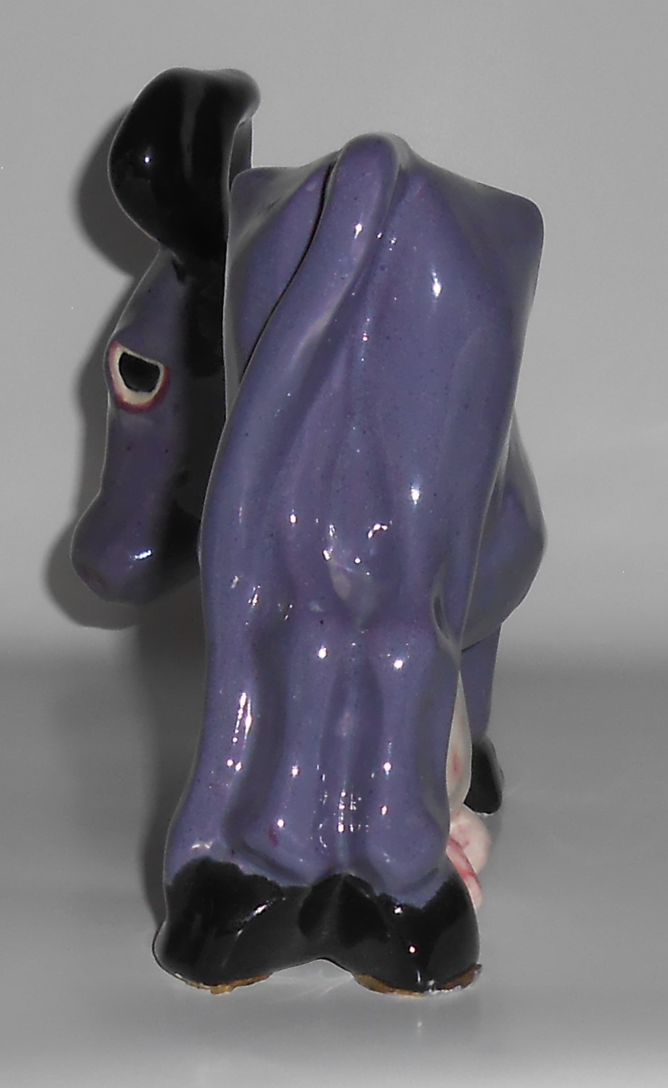 Brayton Laguna Pottery Purple Cow Figurine Planter