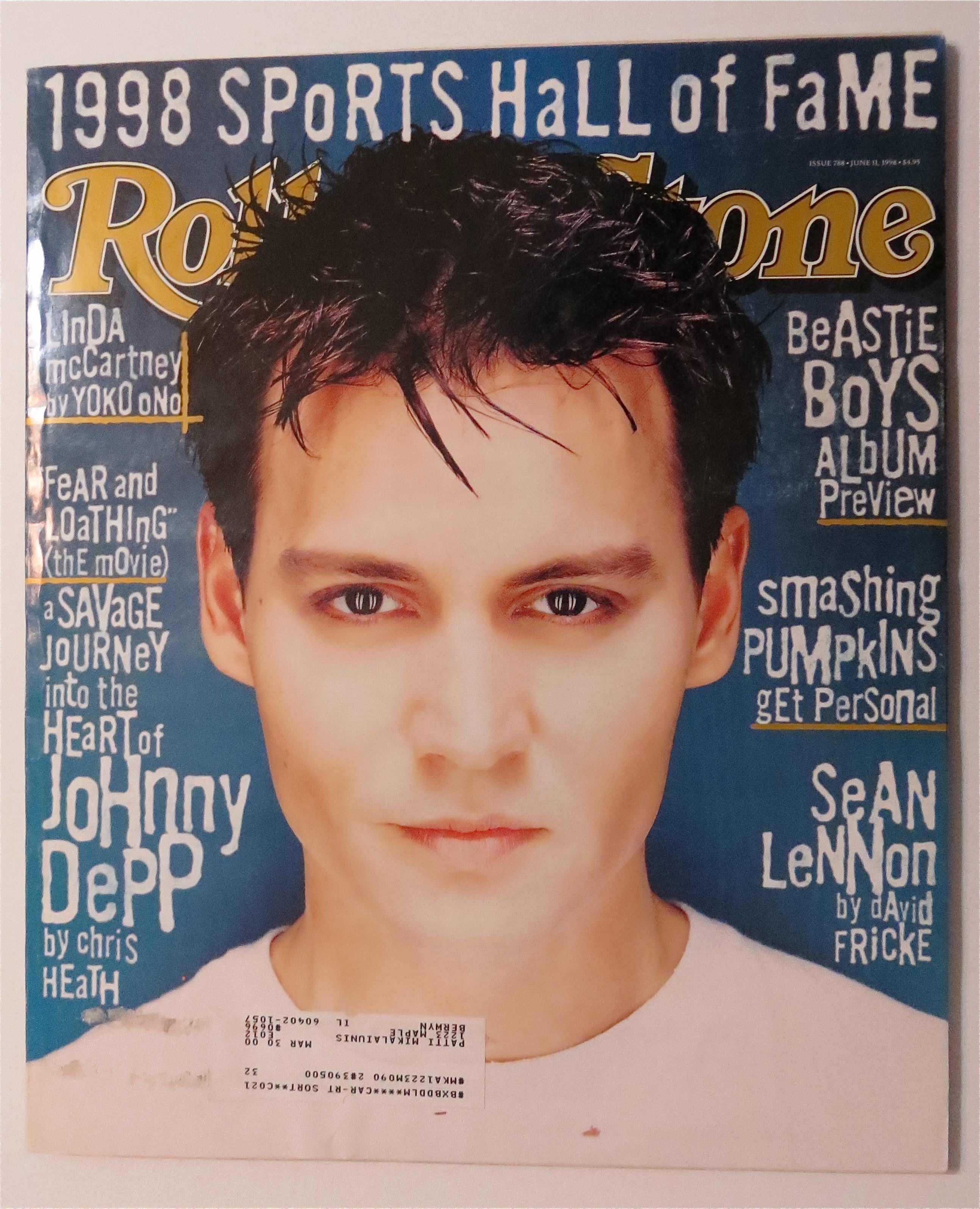 Rolling Stone June 11, 1998 Johnny Depp