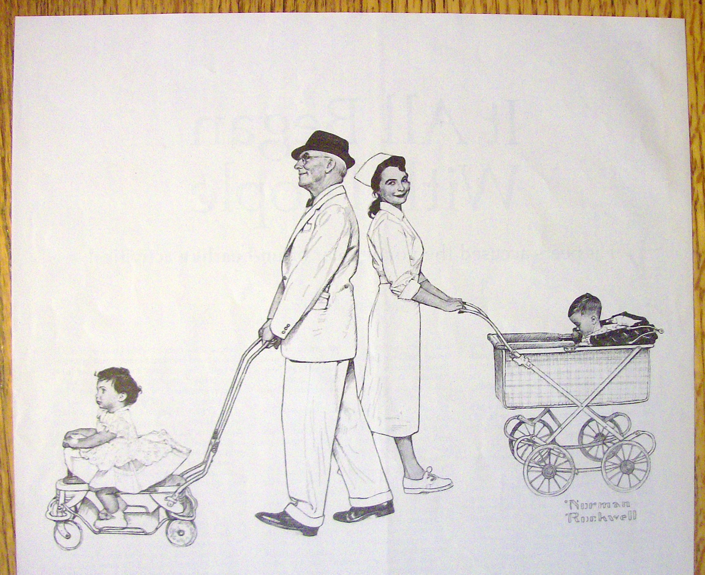 1962 Massachusetts Mutual By Norman Rockwell
