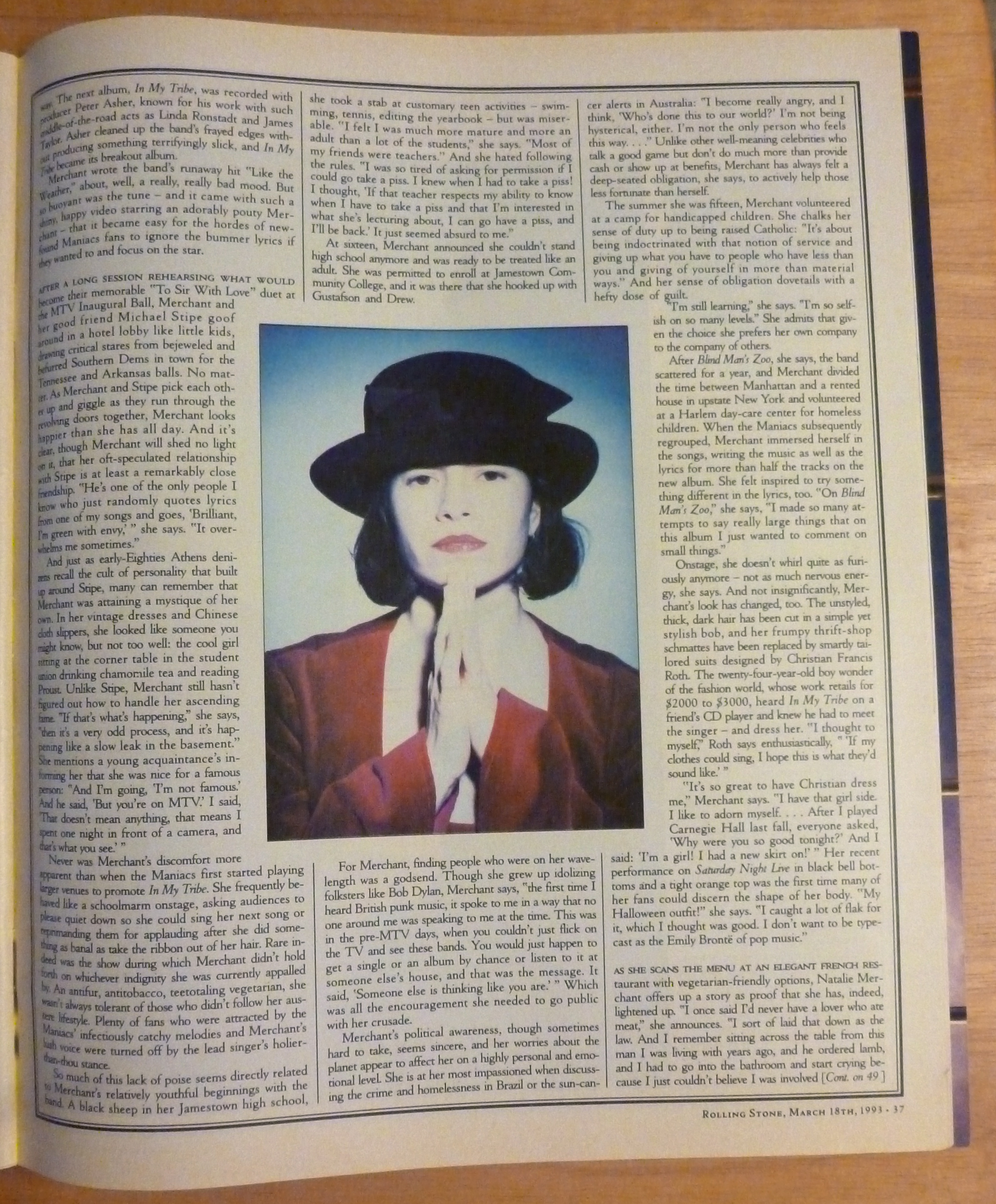 Rolling Stone-March 18, 1993-10,000 Maniacs