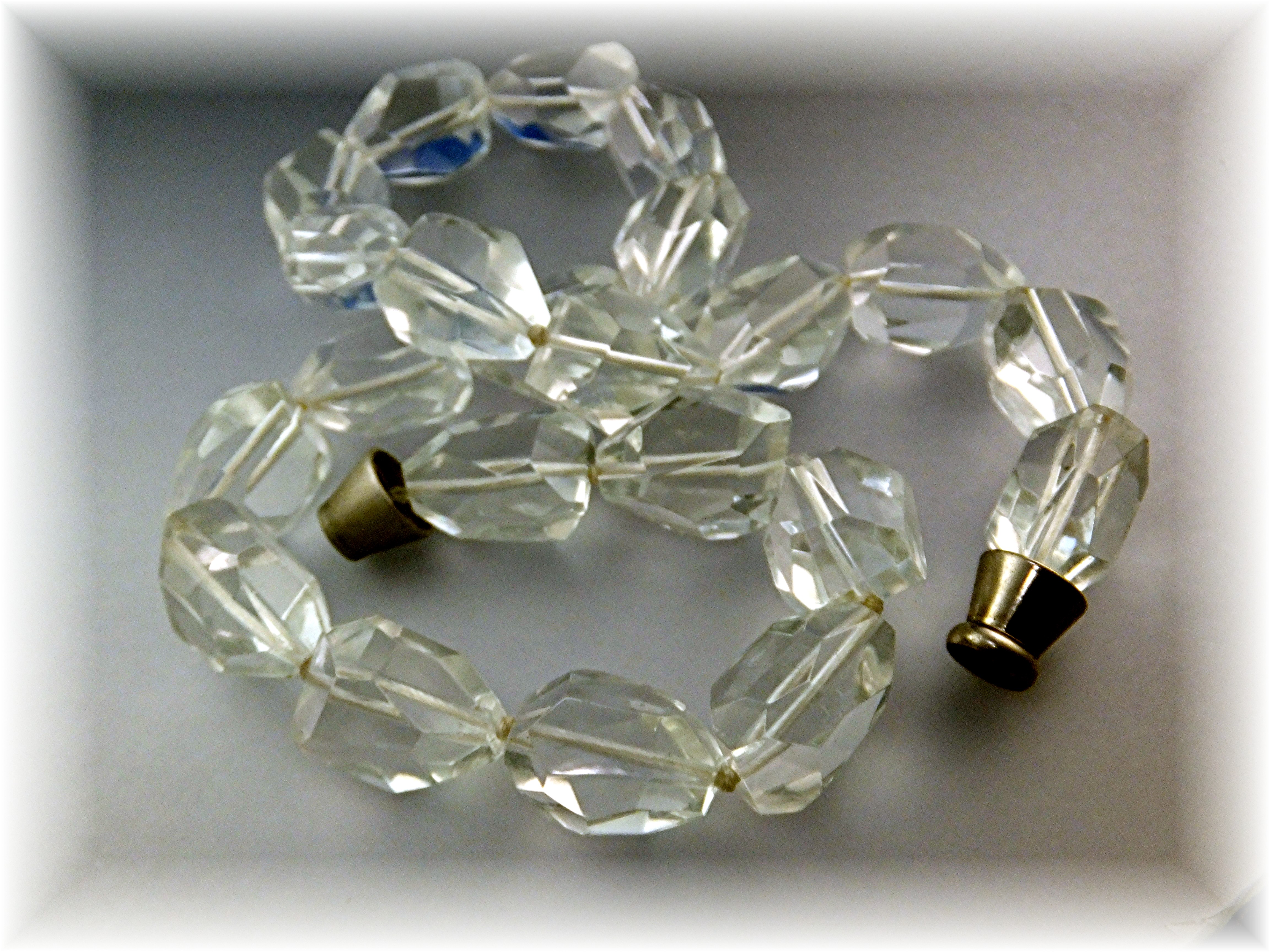 Necklace Rock Crystal Beads Magnetic Clasp