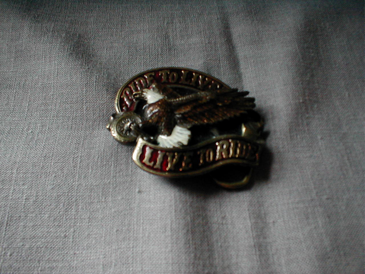 Enamelled Eagle Belt Buckle