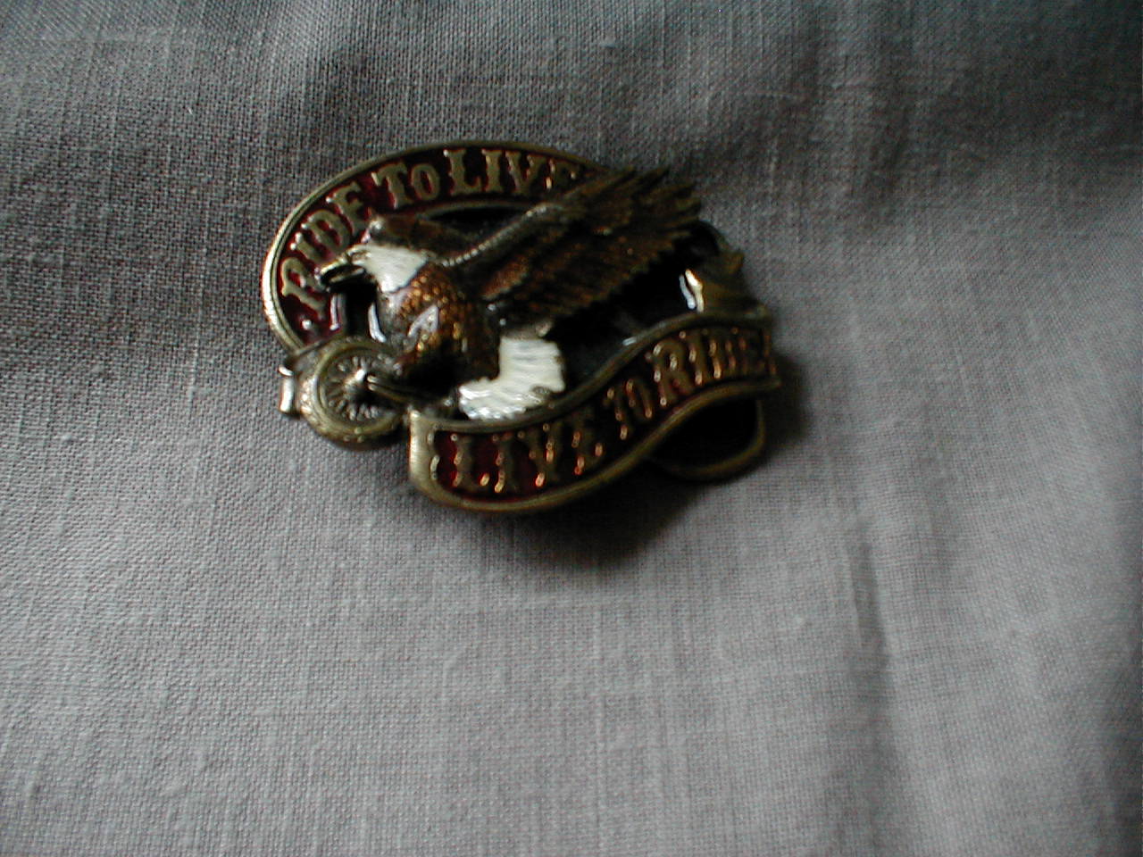 Enamelled Eagle Belt Buckle