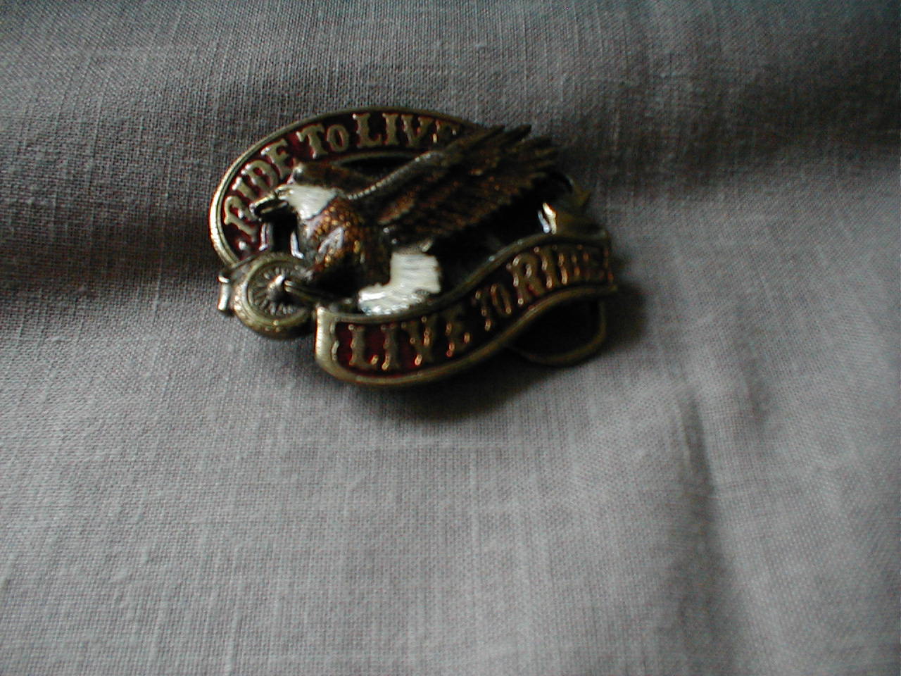 Enamelled Eagle Belt Buckle