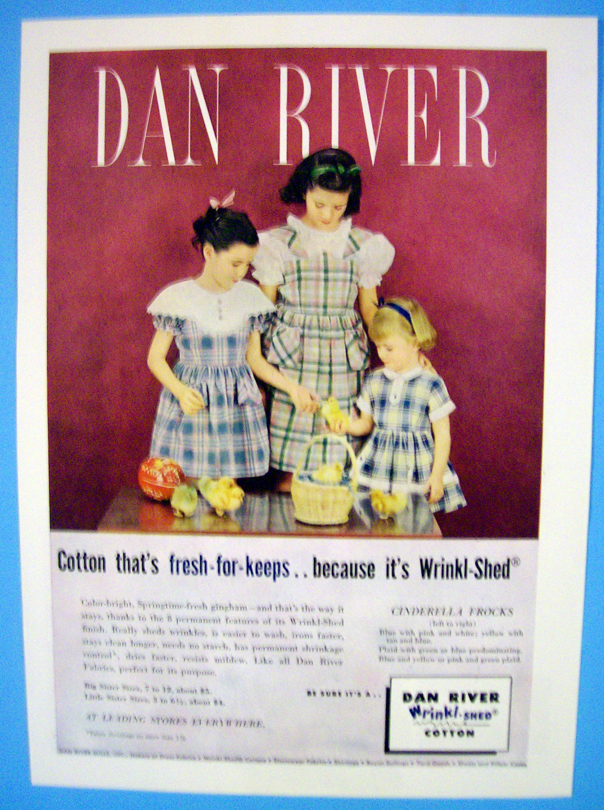 1951 Dan River with Cinderella Frocks