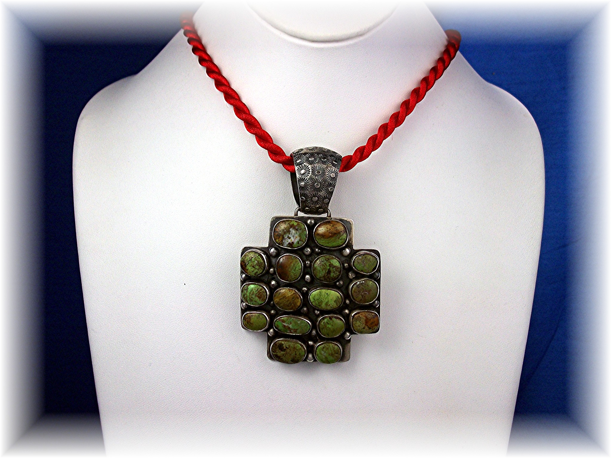 Dan Dodson Gaspeite Sterling Silver Pendant