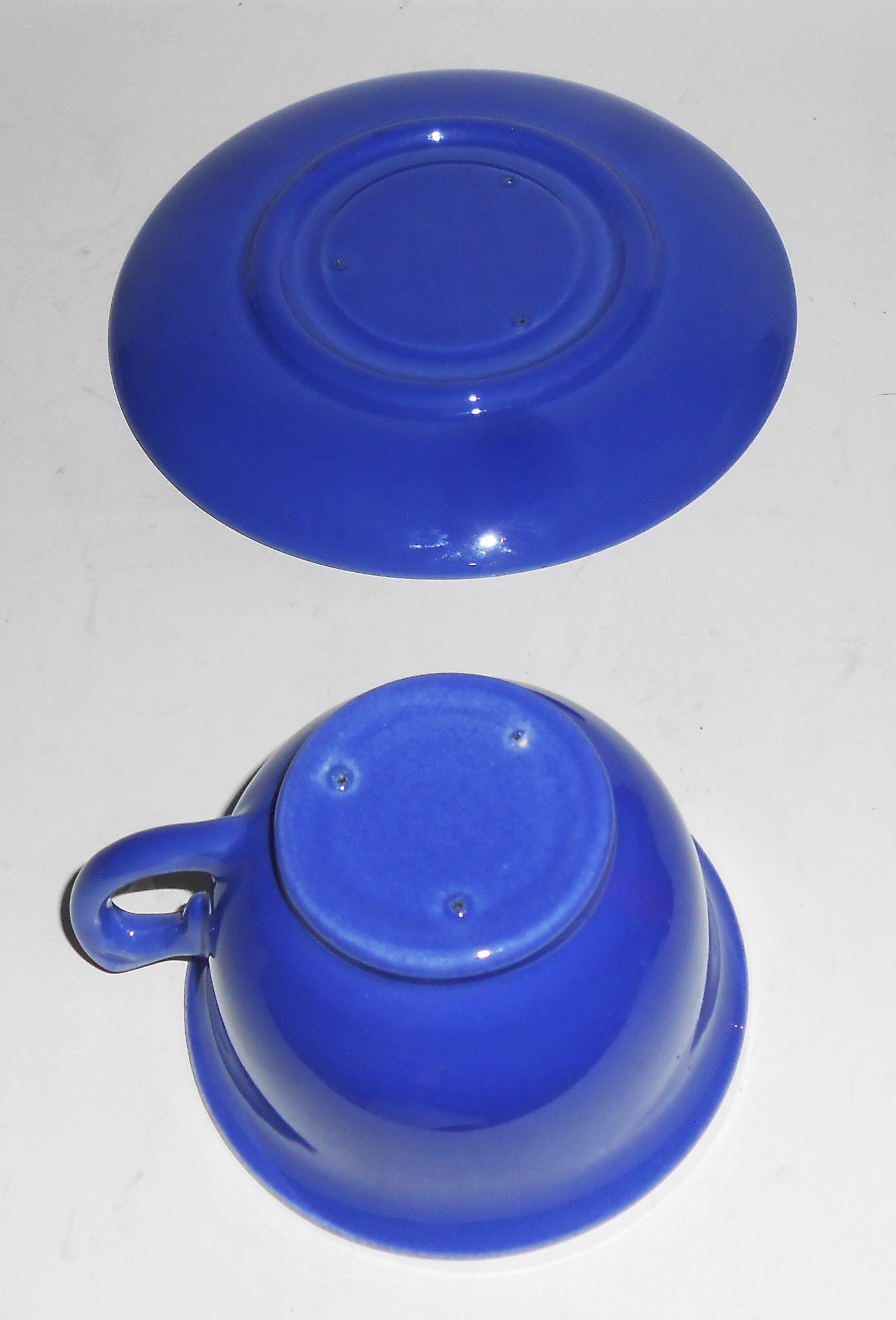Metlox Pottery Poppy Trail Series 200 Cobalt Footed Cup