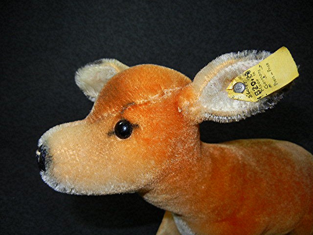 Steiff Doe Mohair Deer Germany 50s 60s