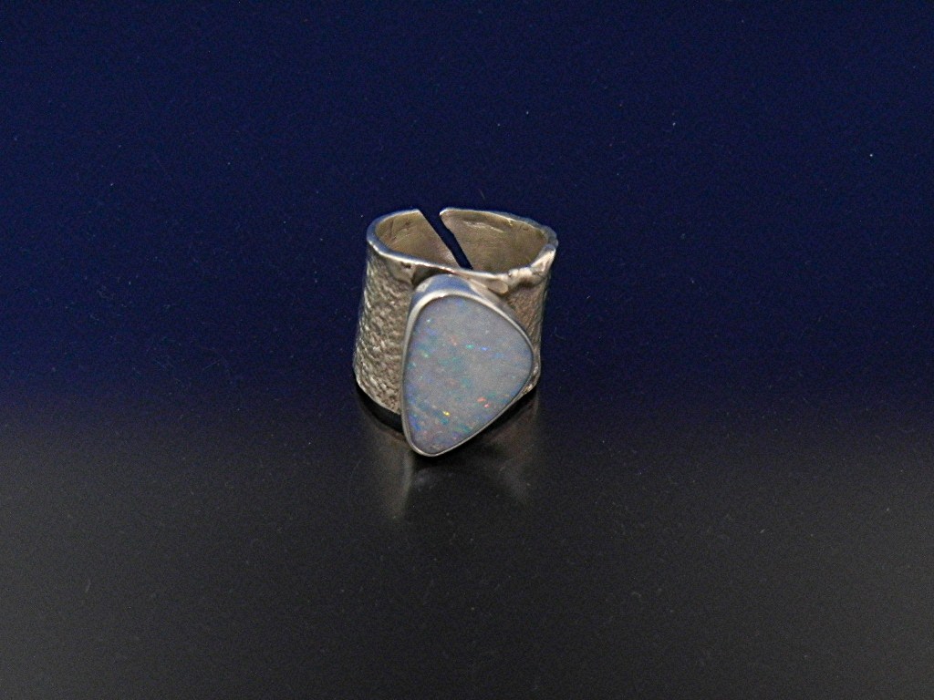 Ring Australian Opal Sterling Silver RICHARD LYNDSAY