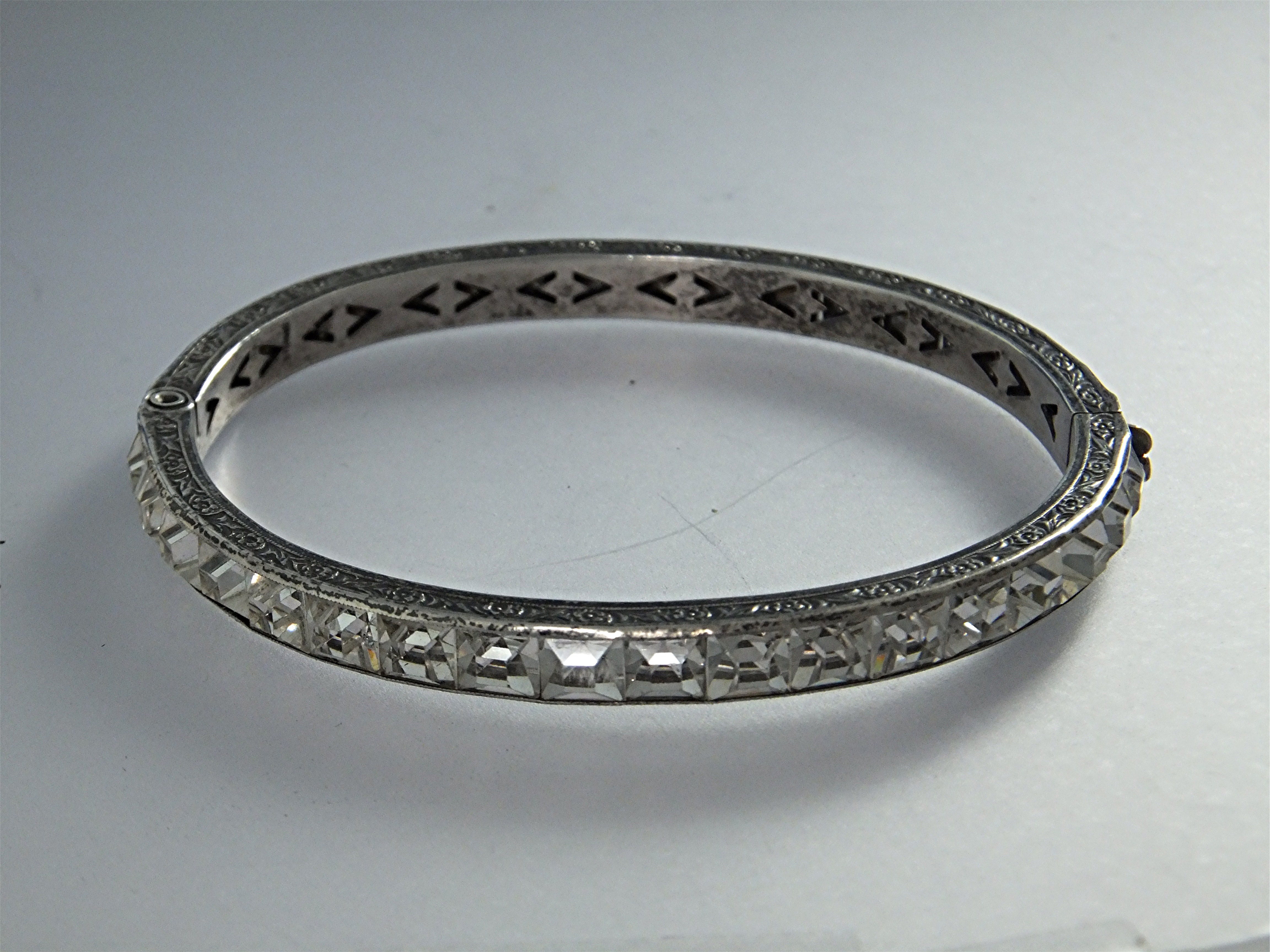 Bracelet Sterling Silver Crystal Bracelet 40s