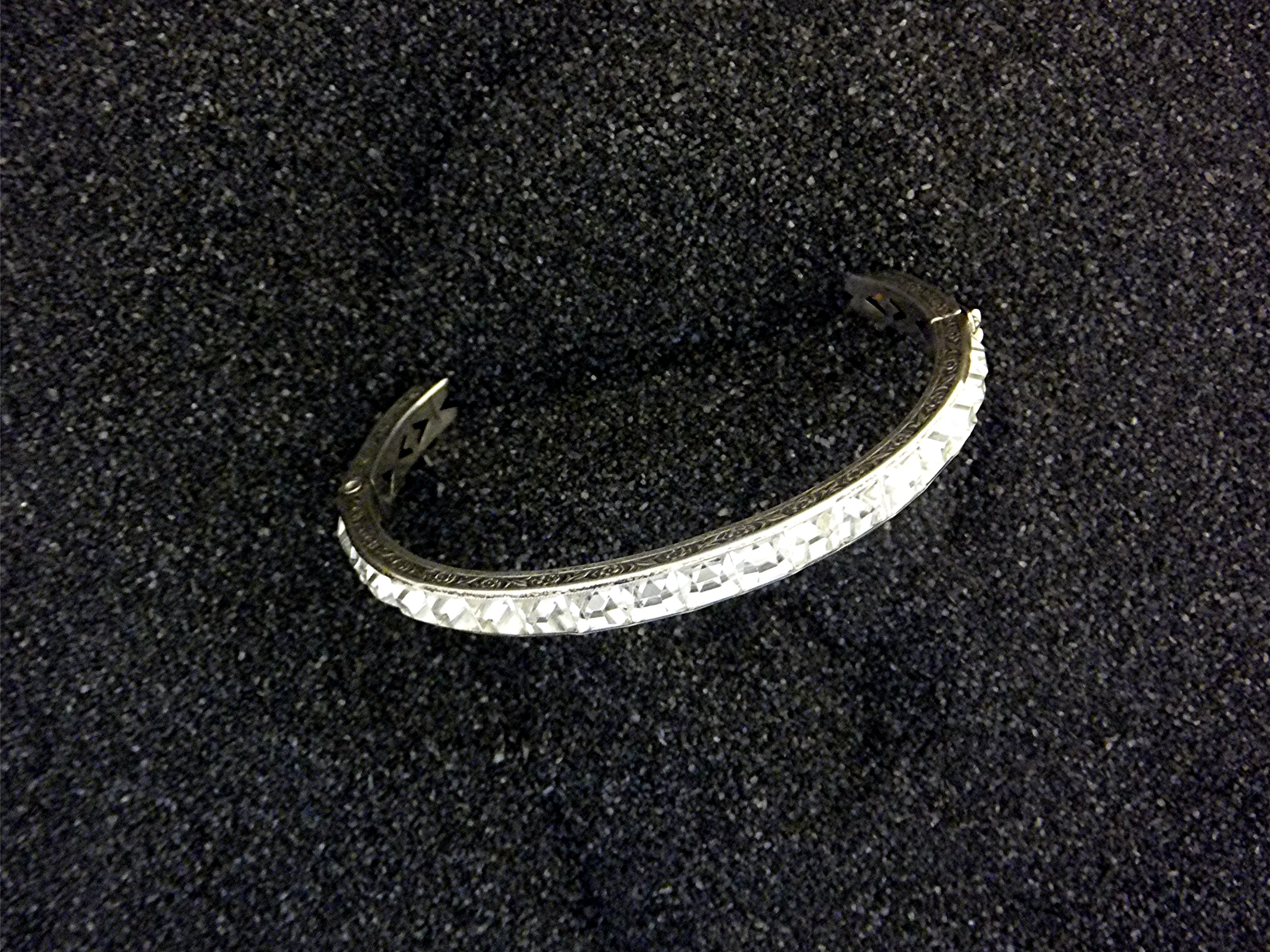 Bracelet Sterling Silver Crystal Bracelet 40s