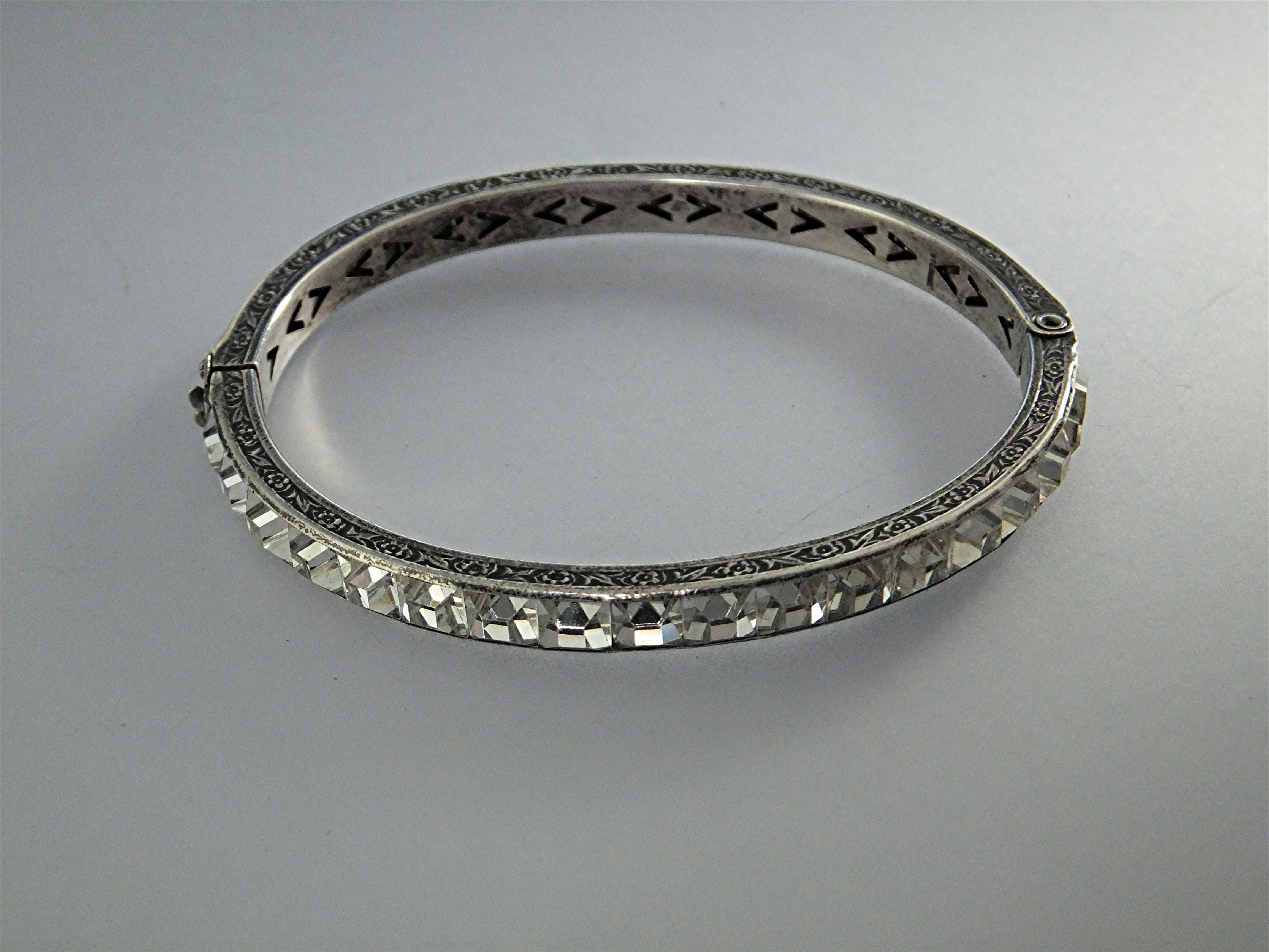 Bracelet Sterling Silver Crystal Bracelet 40s