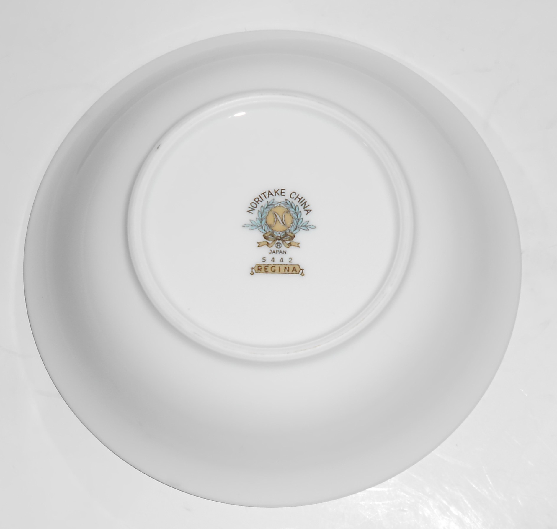 Noritake Porcelain China 5442 Regina w/Platinum Fruit