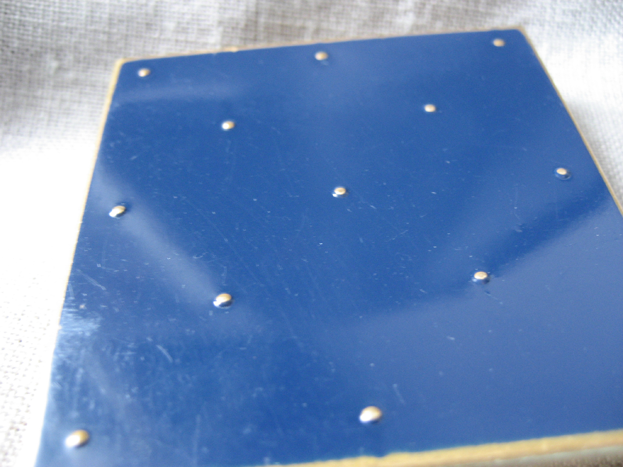 Blue Enamel Compact