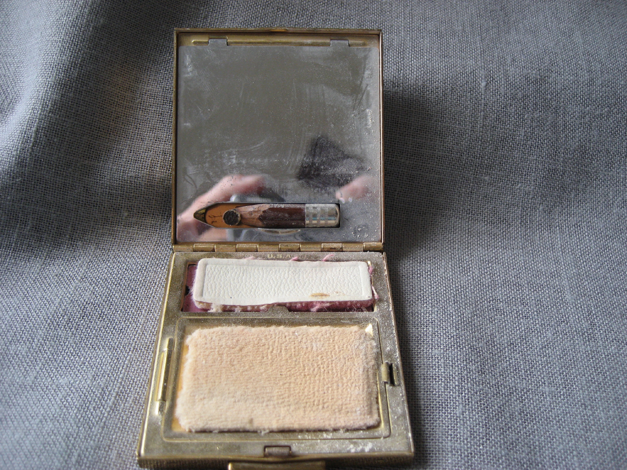 Blue Enamel Compact