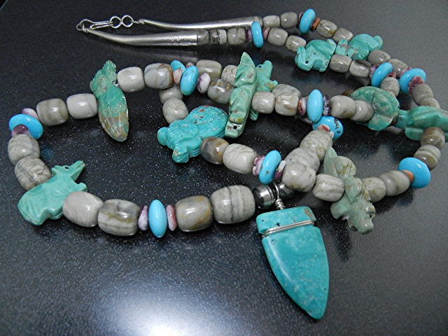 Carved Turquoise Animals Fetish Stacey Turpen Navajo