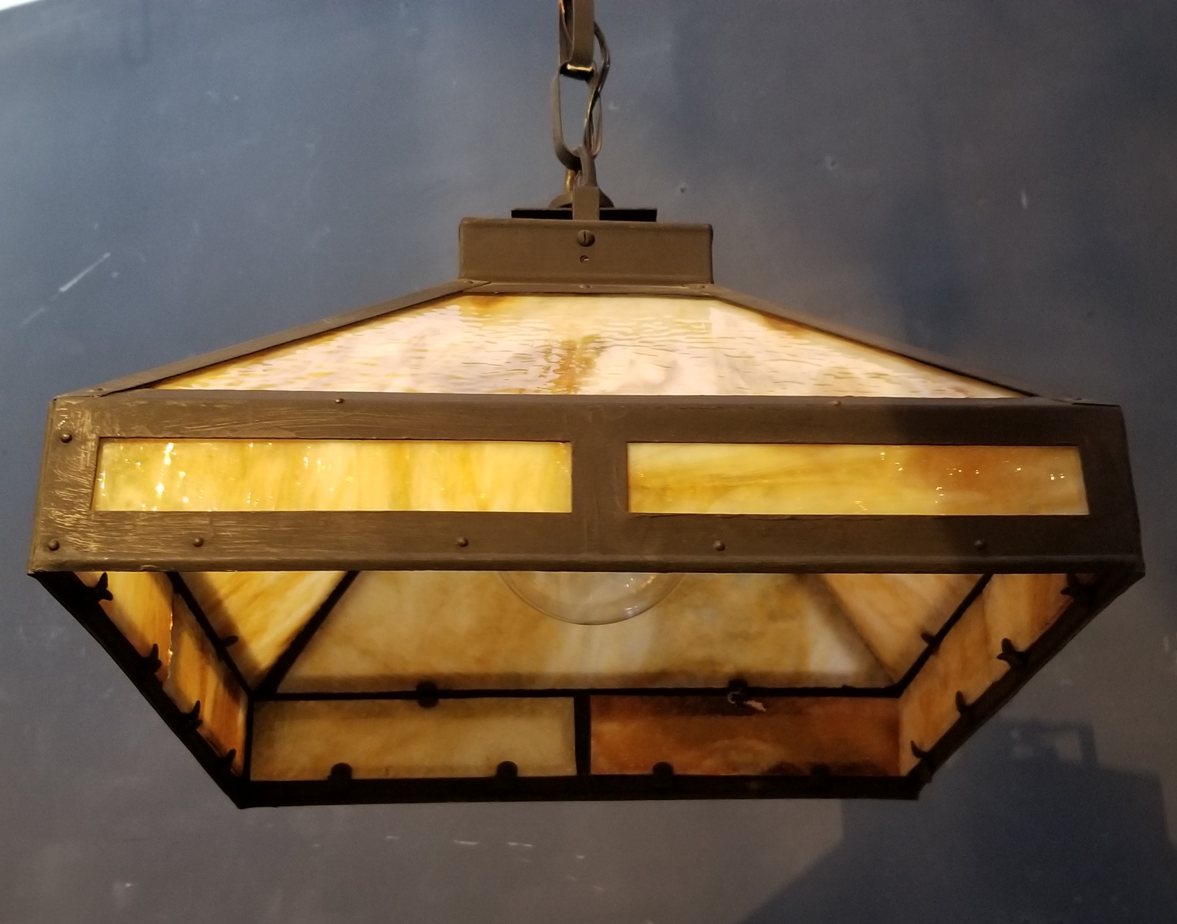 Square Arts And Crafts Pendant