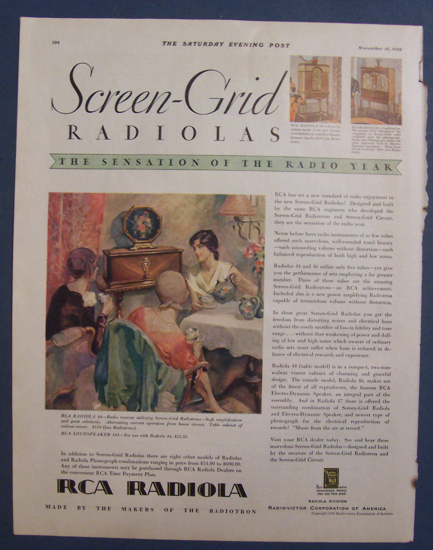 1929 RCA Radiola