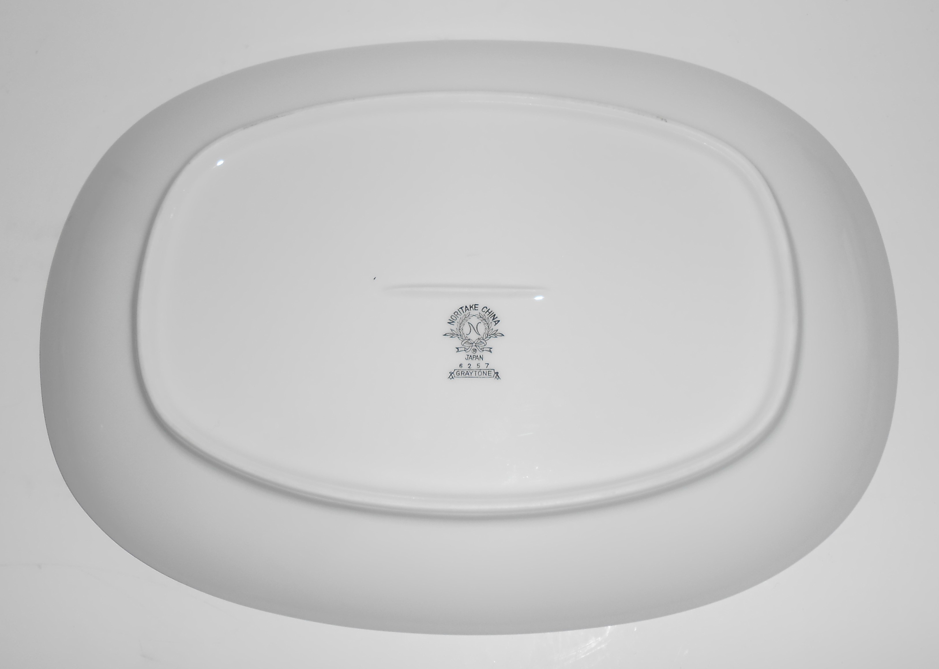 Noritake Porcelain China Graytone Platter