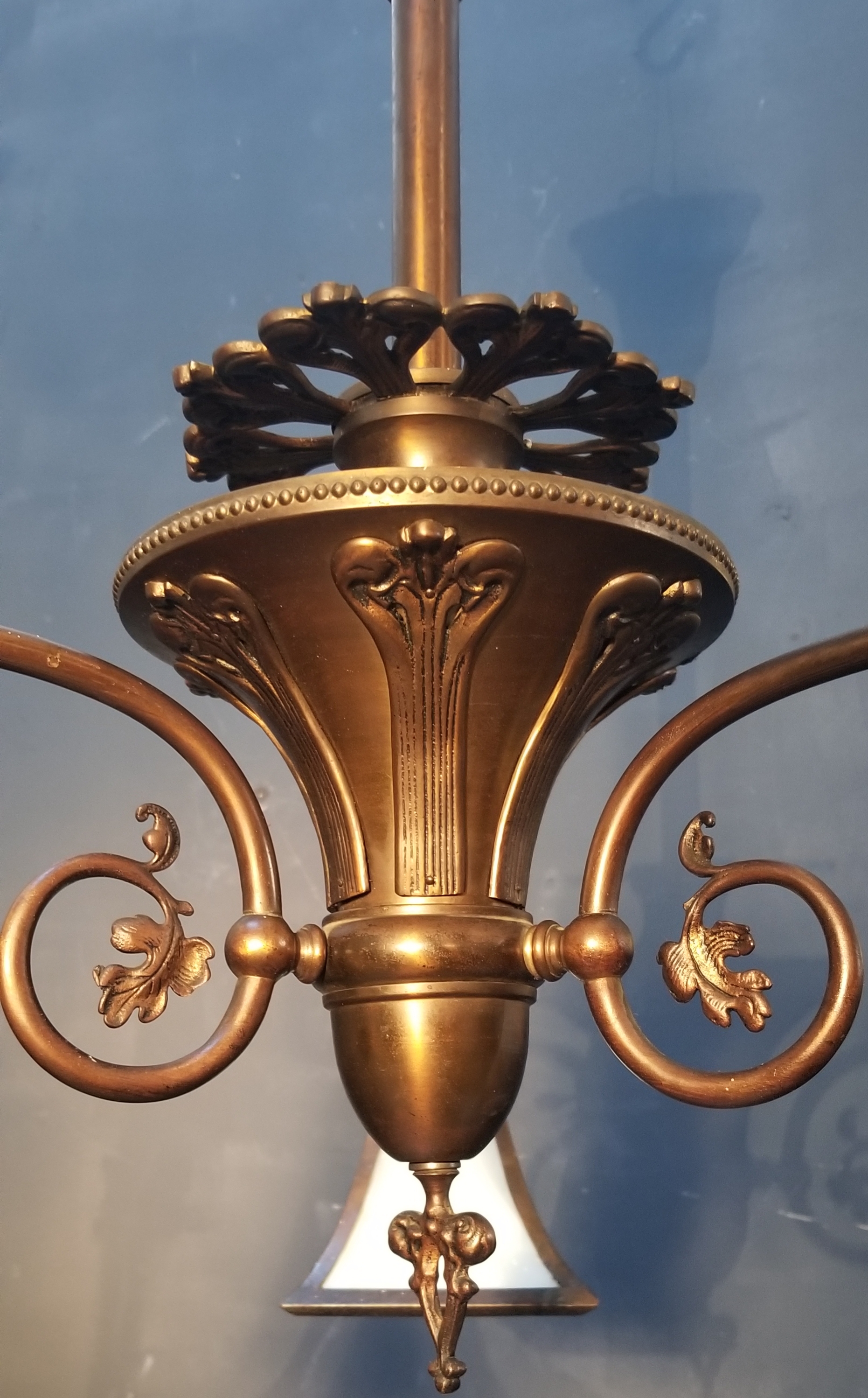 Early electric brass light
