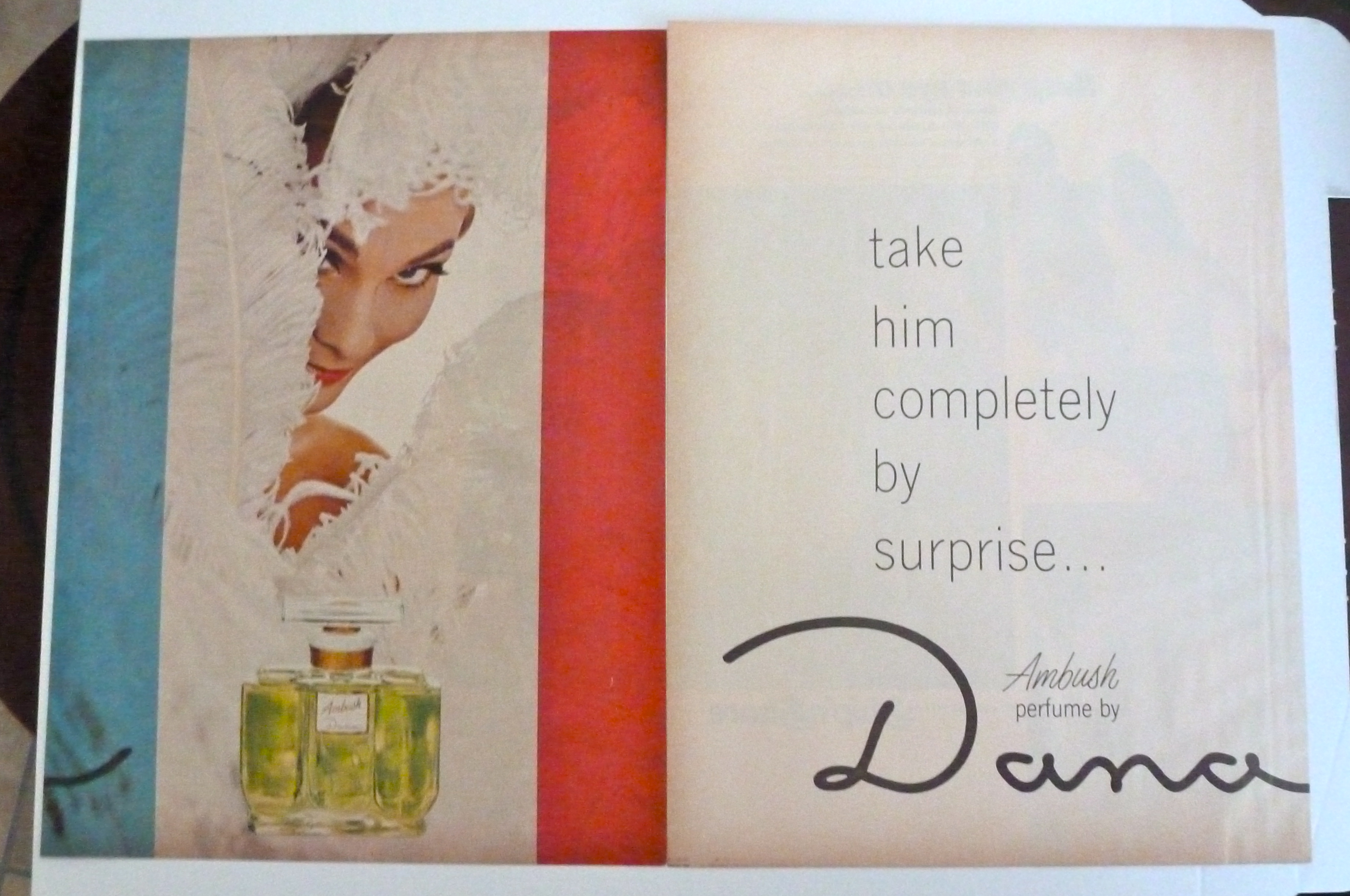 1966 Dana Ambush Perfume with Lovely Woman