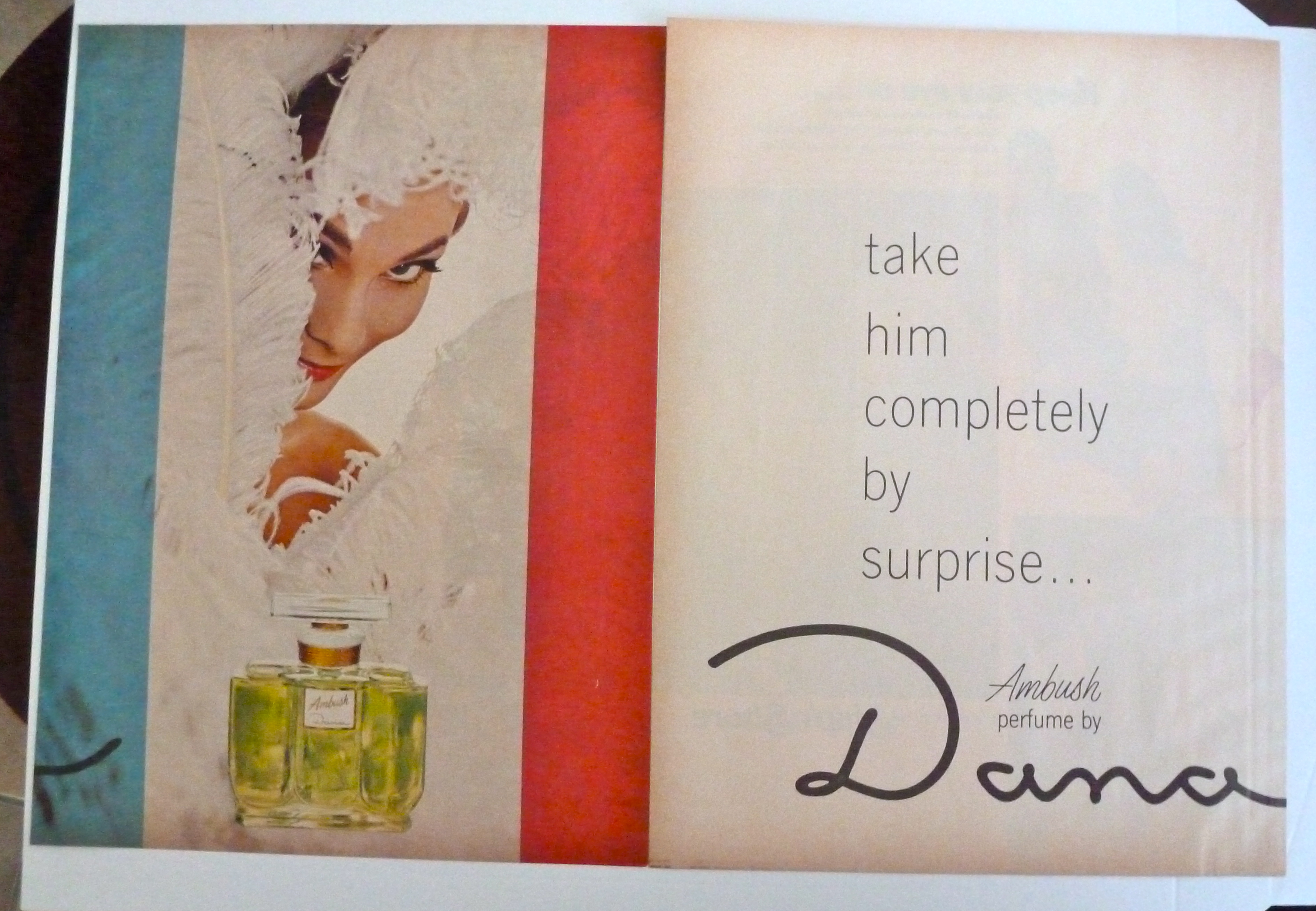 1966 Dana Ambush Perfume with Lovely Woman